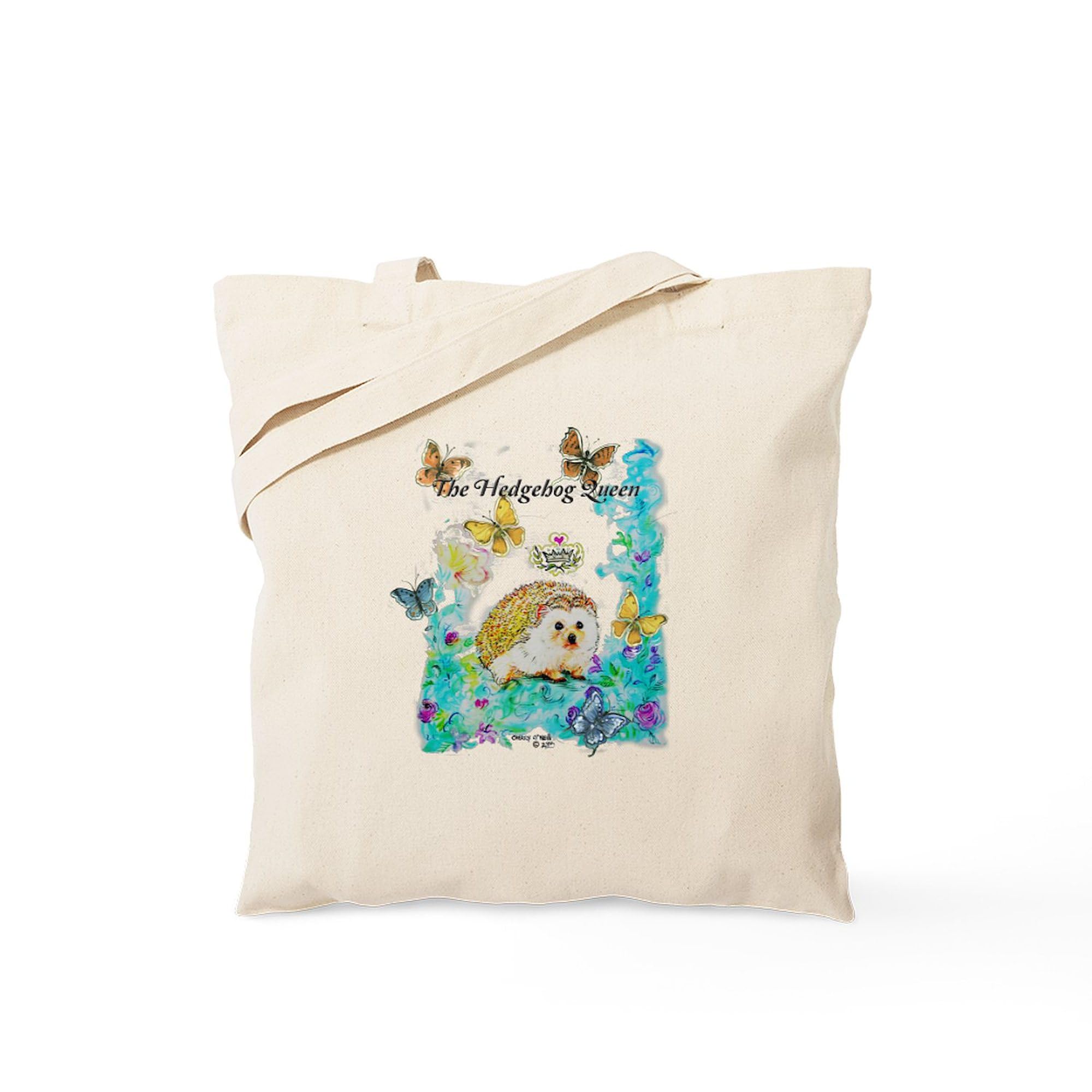 Cafepress Hedgehog Queen Tote Bag Natural Canvas Tote Bag, Reusable Shopping Bag