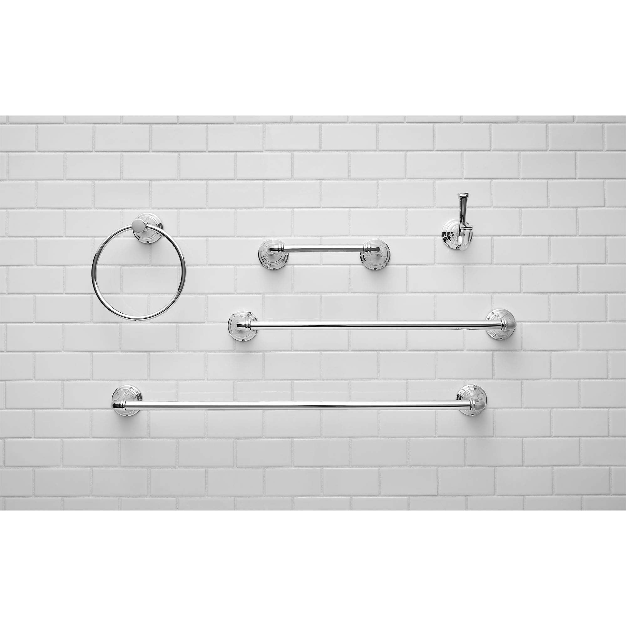 American Standard 7052024.002 Delancey -Towel Bar, 24 Inch, Polished Chrome