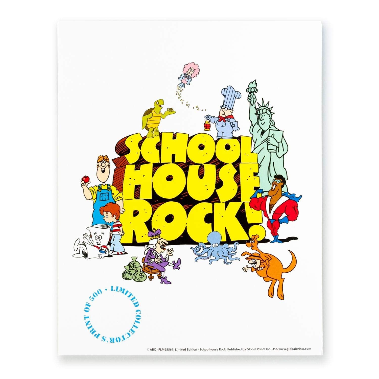 Schoolhouse Rock Limited Edition Poster Print, 11 X 14 Inches
