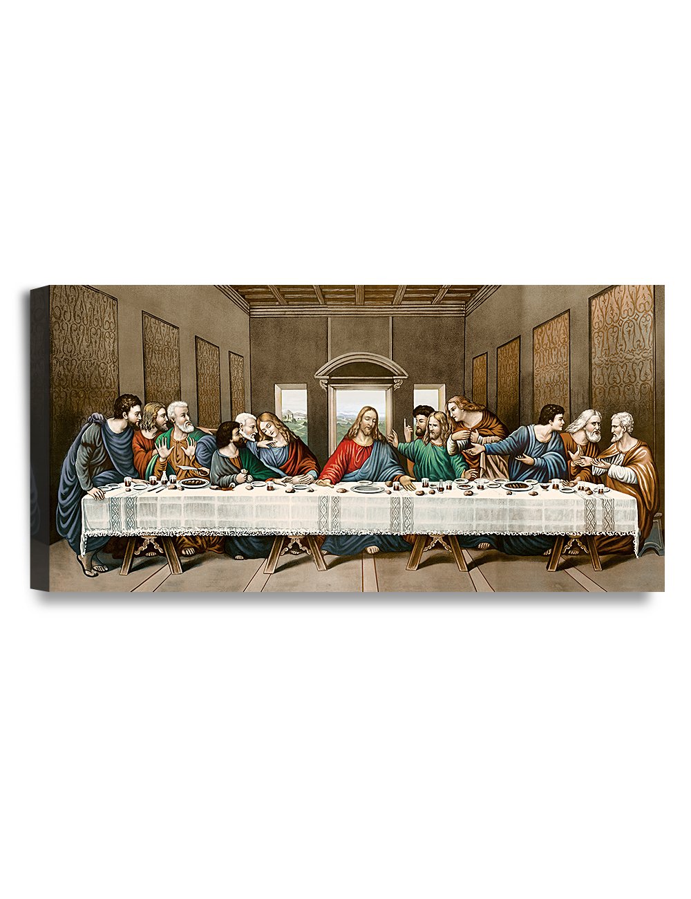 Decorarts -The Last Supper, Leonardo Da Vinci Classic Art Reproductions. Giclee Canvas Prints Wall Art For Home Decor 24X12