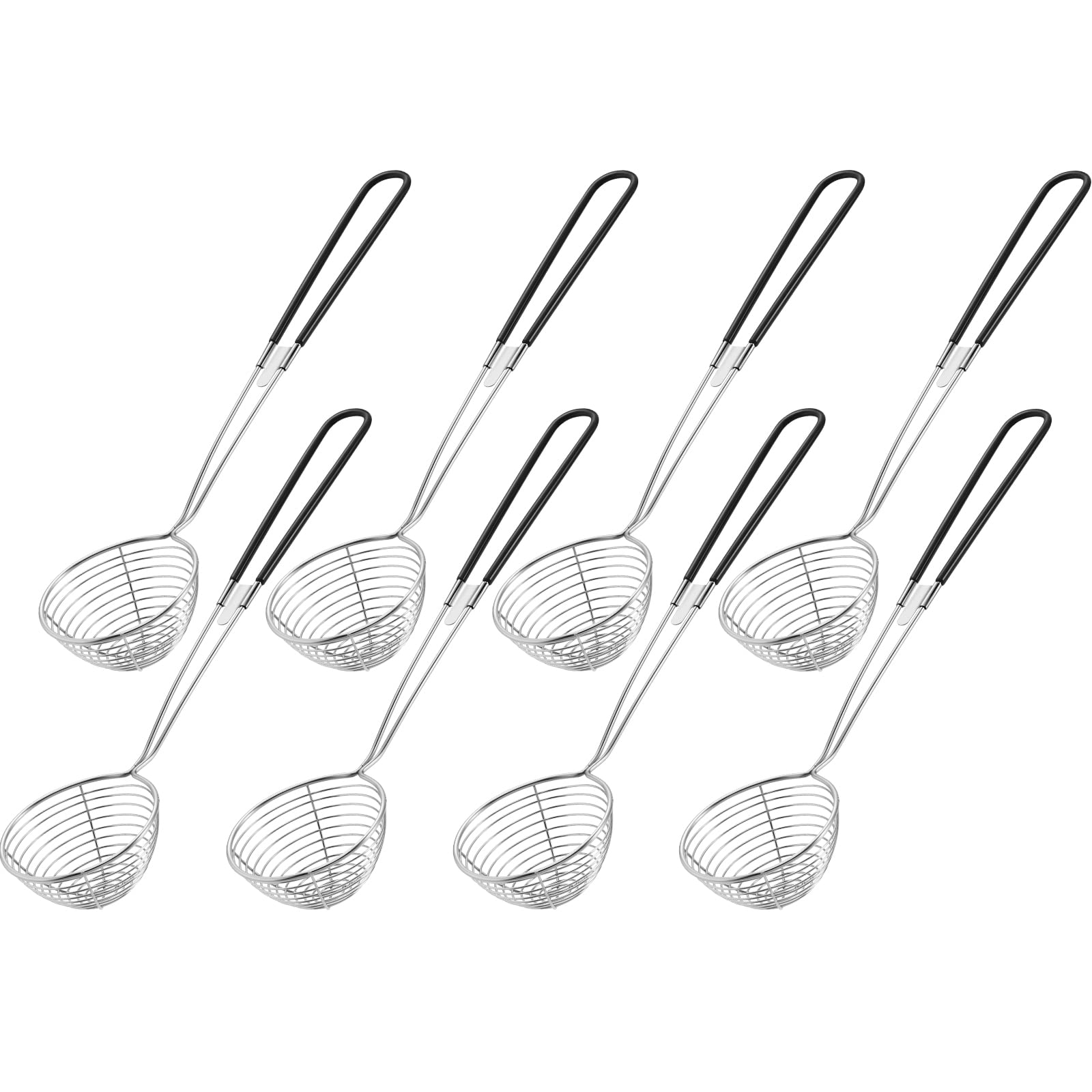 Hot Pot Strainer Scoops, Stainless Steel Hot Pot Strainer Spoons 2.5 Inch Mini Mesh Skimmer Spoon Asian Strainer Ladle With Hand