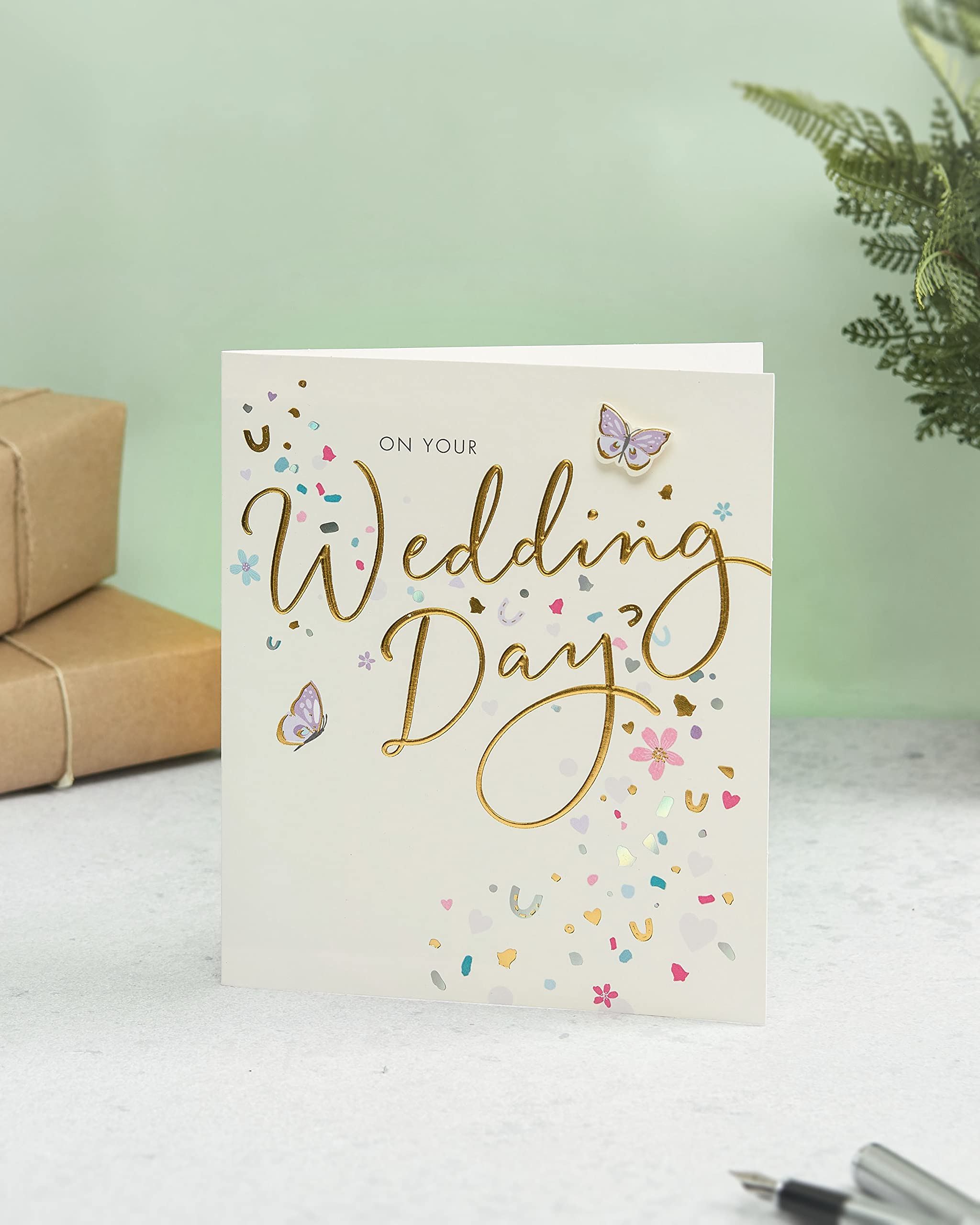 UK greetings card Day celebration card - contemporary Day card for Friends Day card for couple  Multi