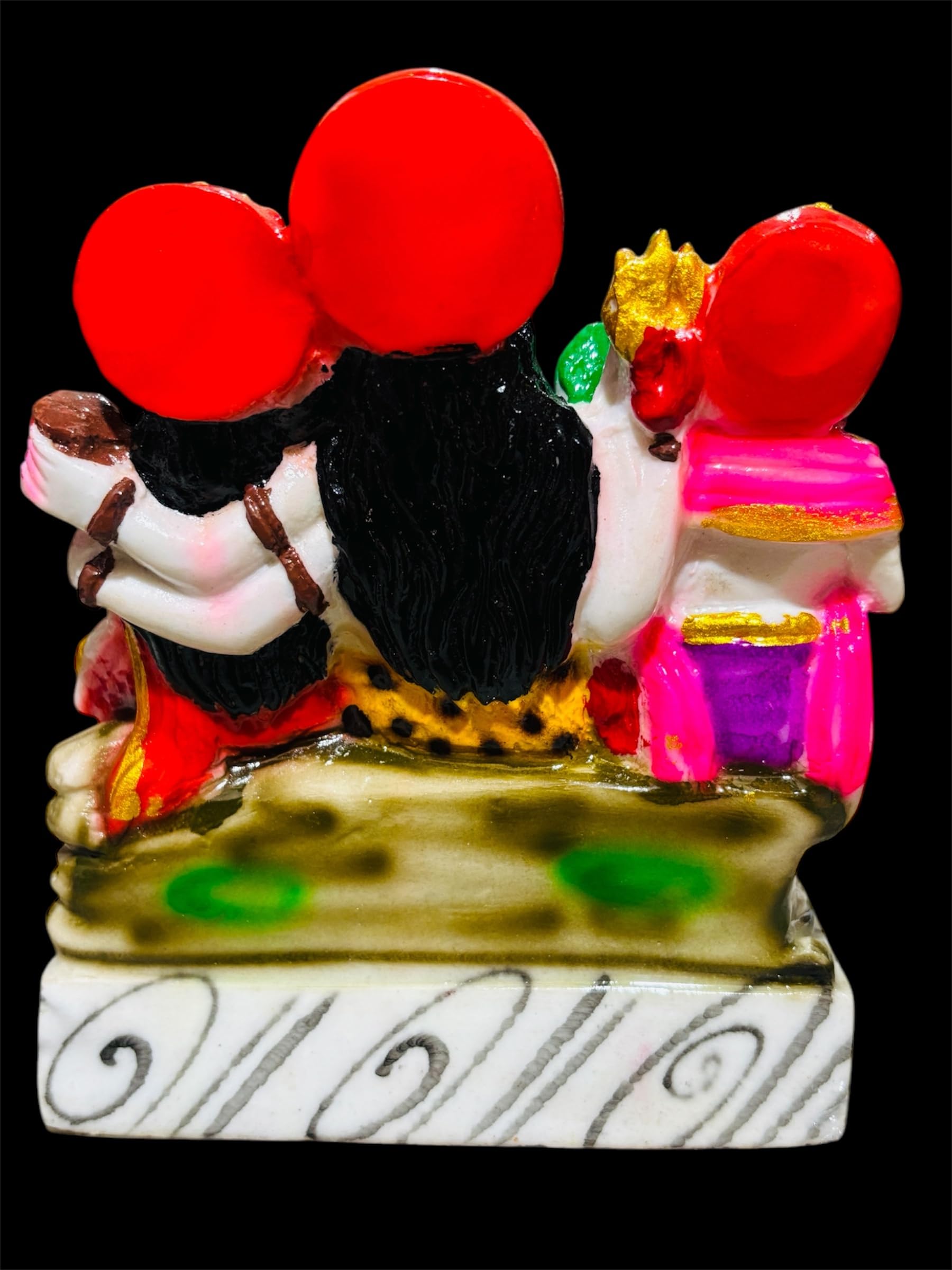 Stardom Mart Shiv Parivar Family Bhagwan Shiv Parvati Kartik Ganesh Ji With Nandi Ji Marble Dust Murti Washable Quality 6 Inch H