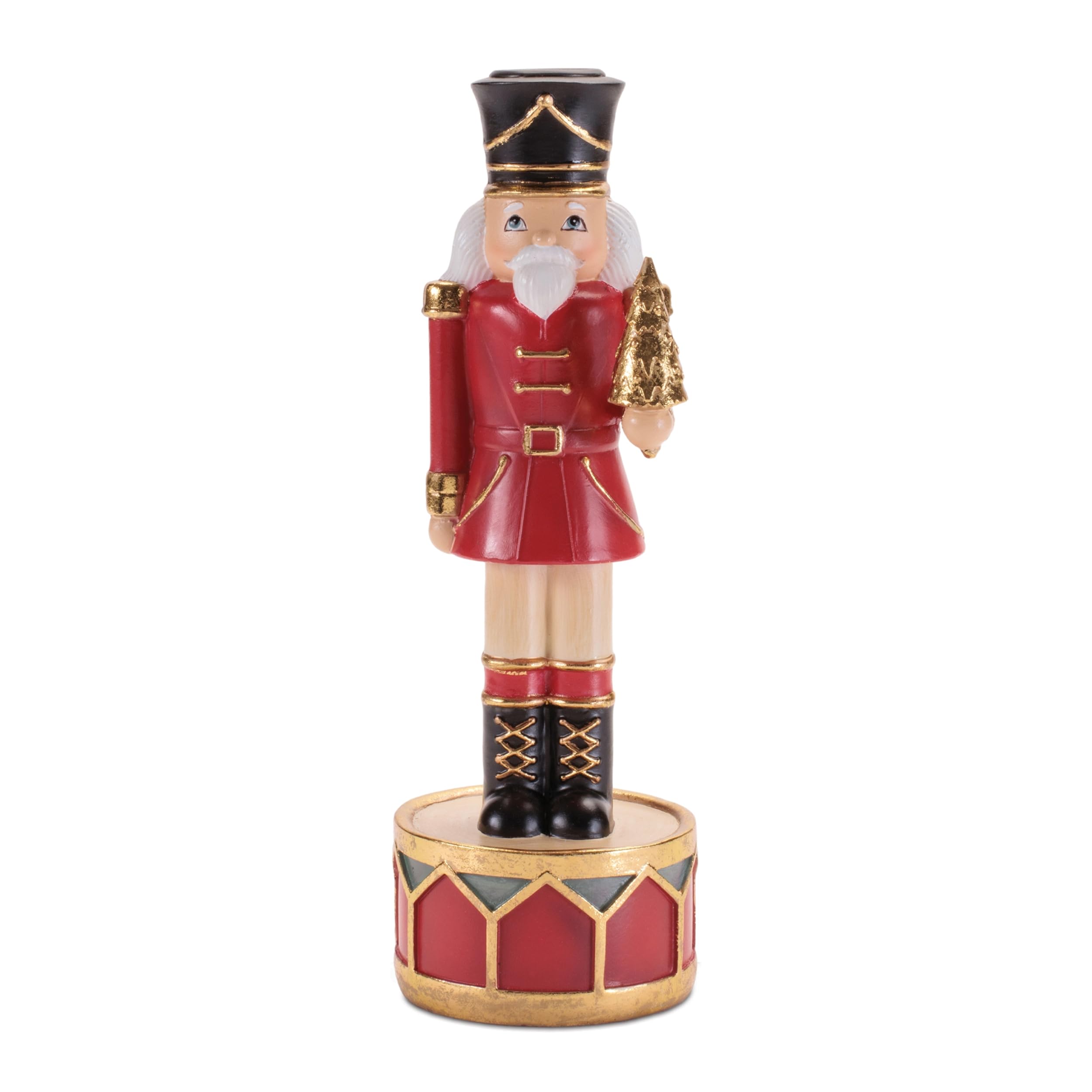 Nutcracker Candle Holder (Set of 2) 9.25H Resin