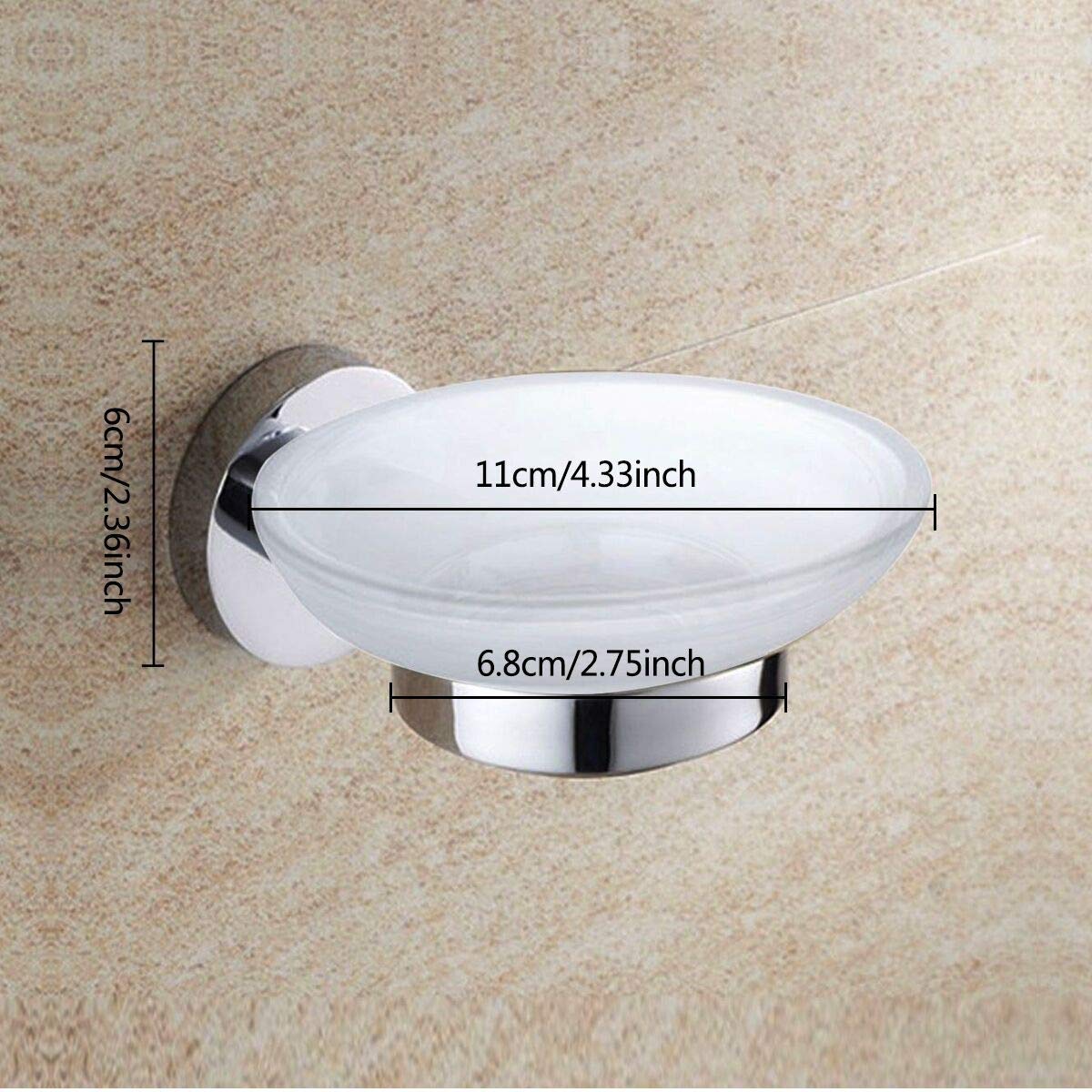 Wall Mounted Soap Holder Soap Rack For Bathroom &Kitchen Stainless Steel