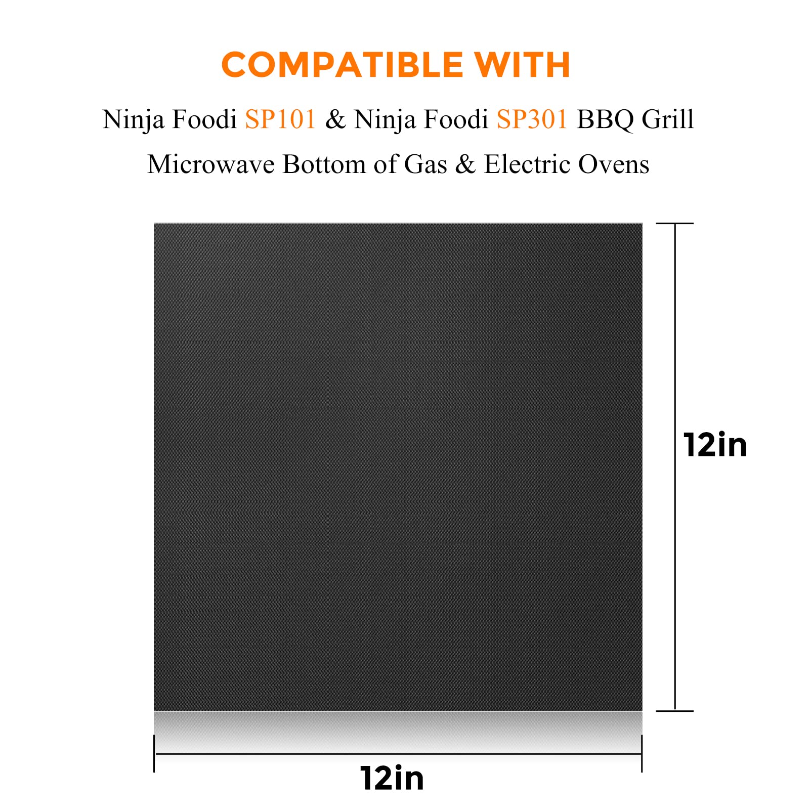 Cowbright 3Pcs Air Fryer Oven Liners, Non-Stick Air Fryer Oven Mat Baking Mat Compatible Ninja Foodi Sp101 Ninja Foodi Sp201 Nin