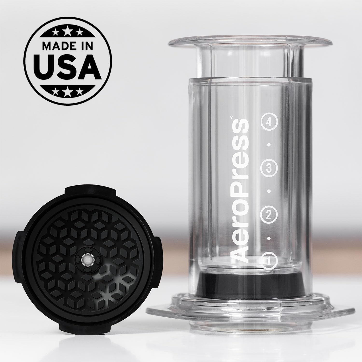 Aeropress Flow Control Filter Cap, No Drip Filter Cap For Aeropress Portable Espresso-Style Coffee Maker, Specialty Method Coffe