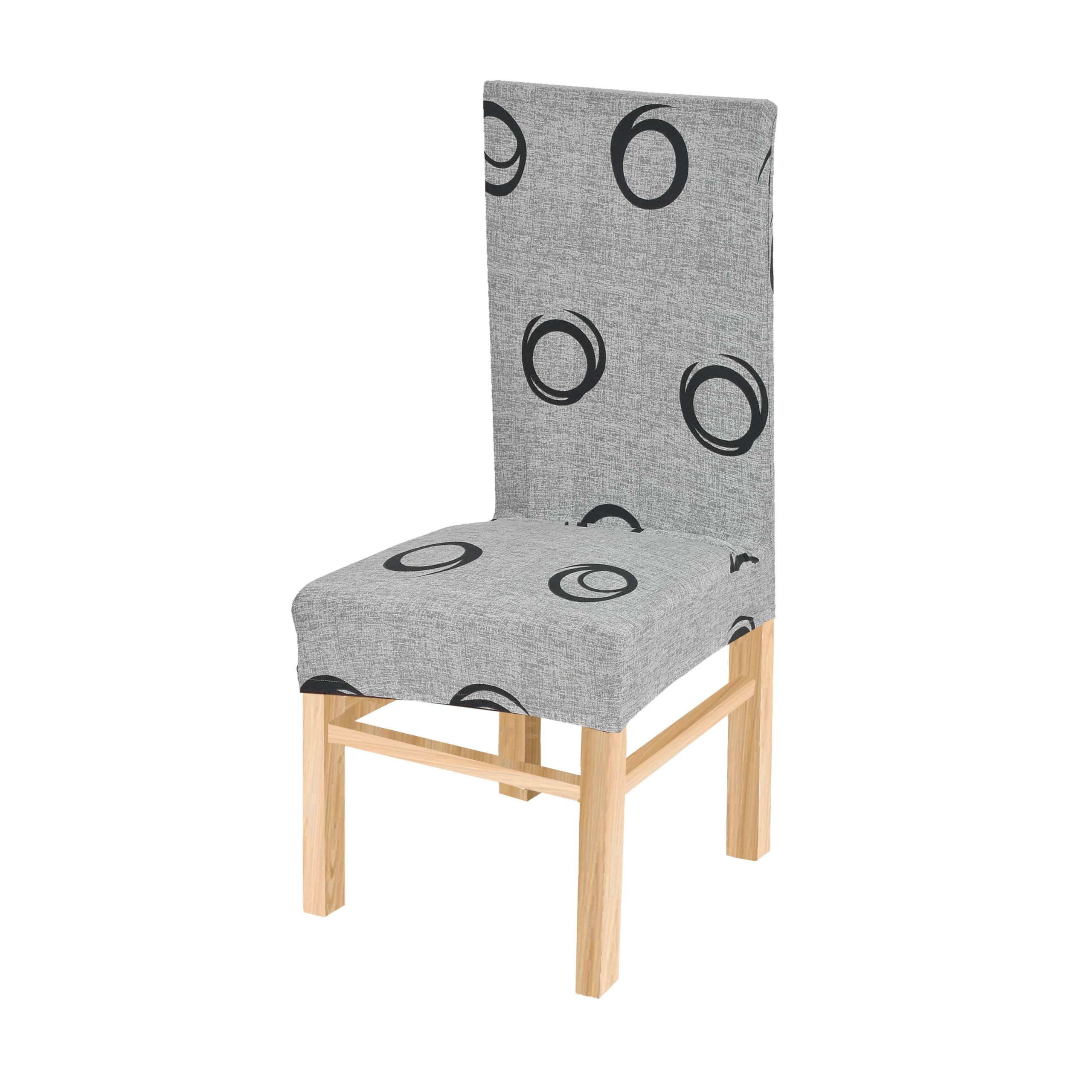 Yellow Weaves Elastic Stretchable Dining Chair Cover, Removable Washable Elastic Floral Printed Dining Chair Covers (1 Piece, Gr