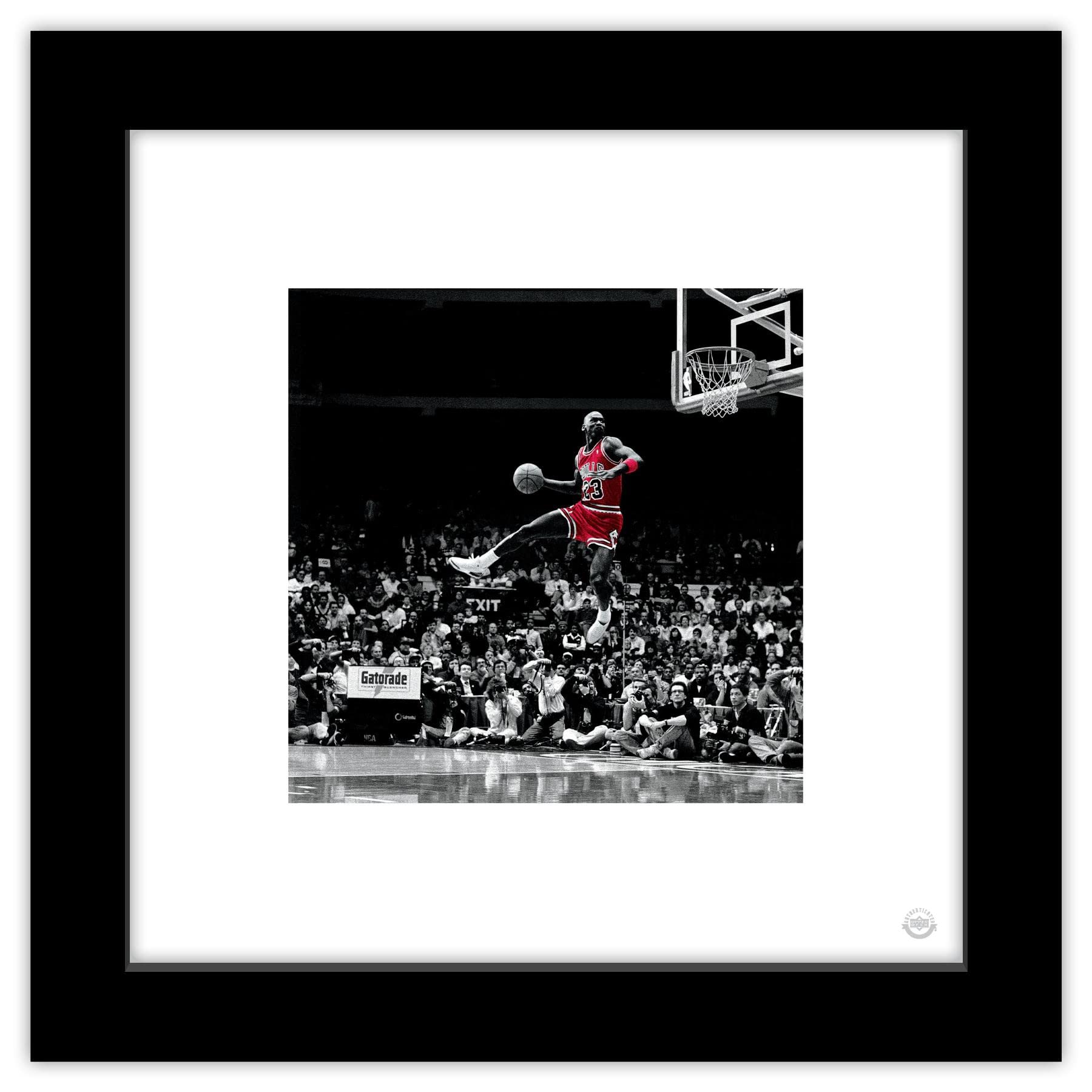 Trends International Gallery Pops Michael Jordan - Flight Progression Sequence 4 Wall Art Wall Poster, 12'' X 12'', Black Frame