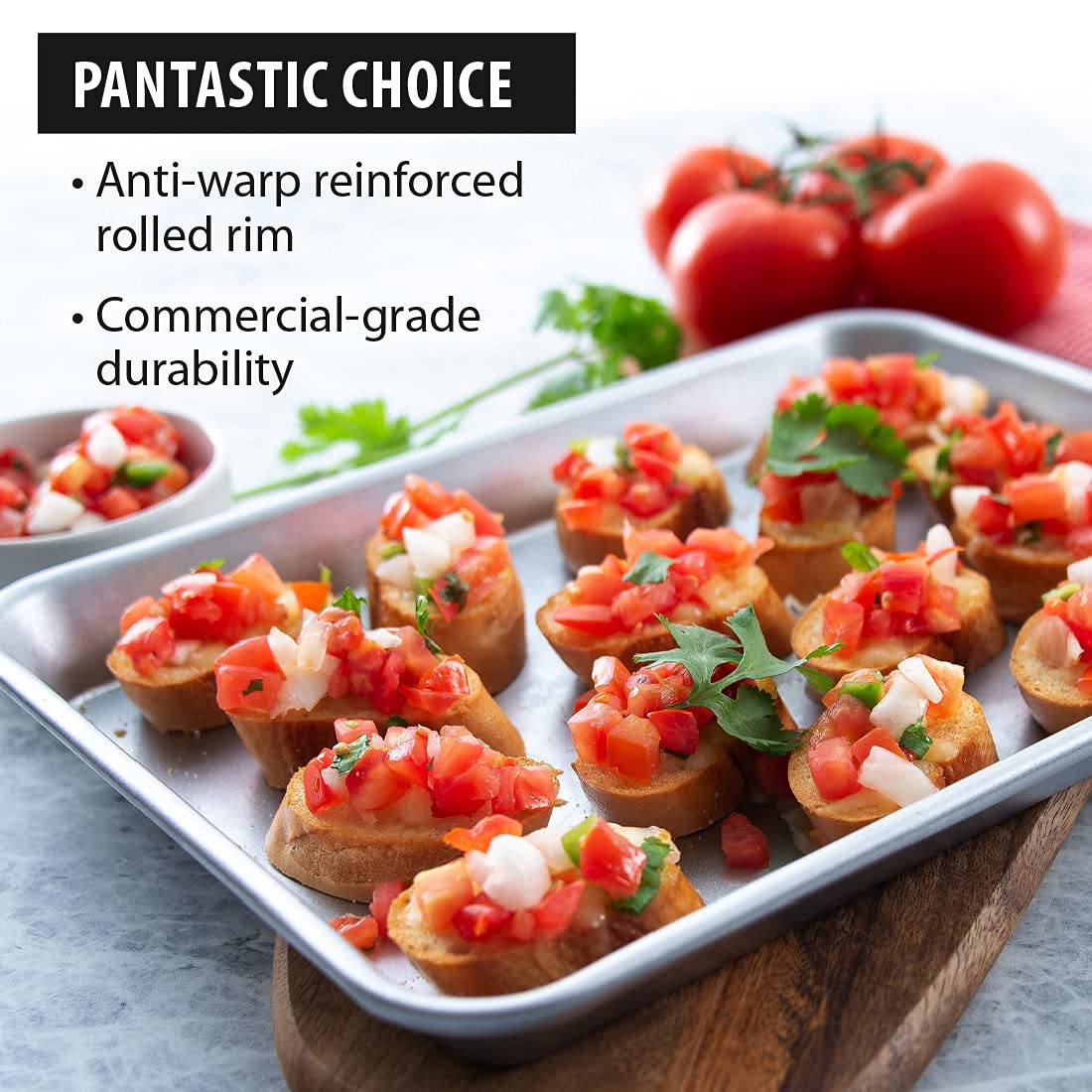 Rada Cutlery Half Sheet Pan & Quarter Sheet Pan
