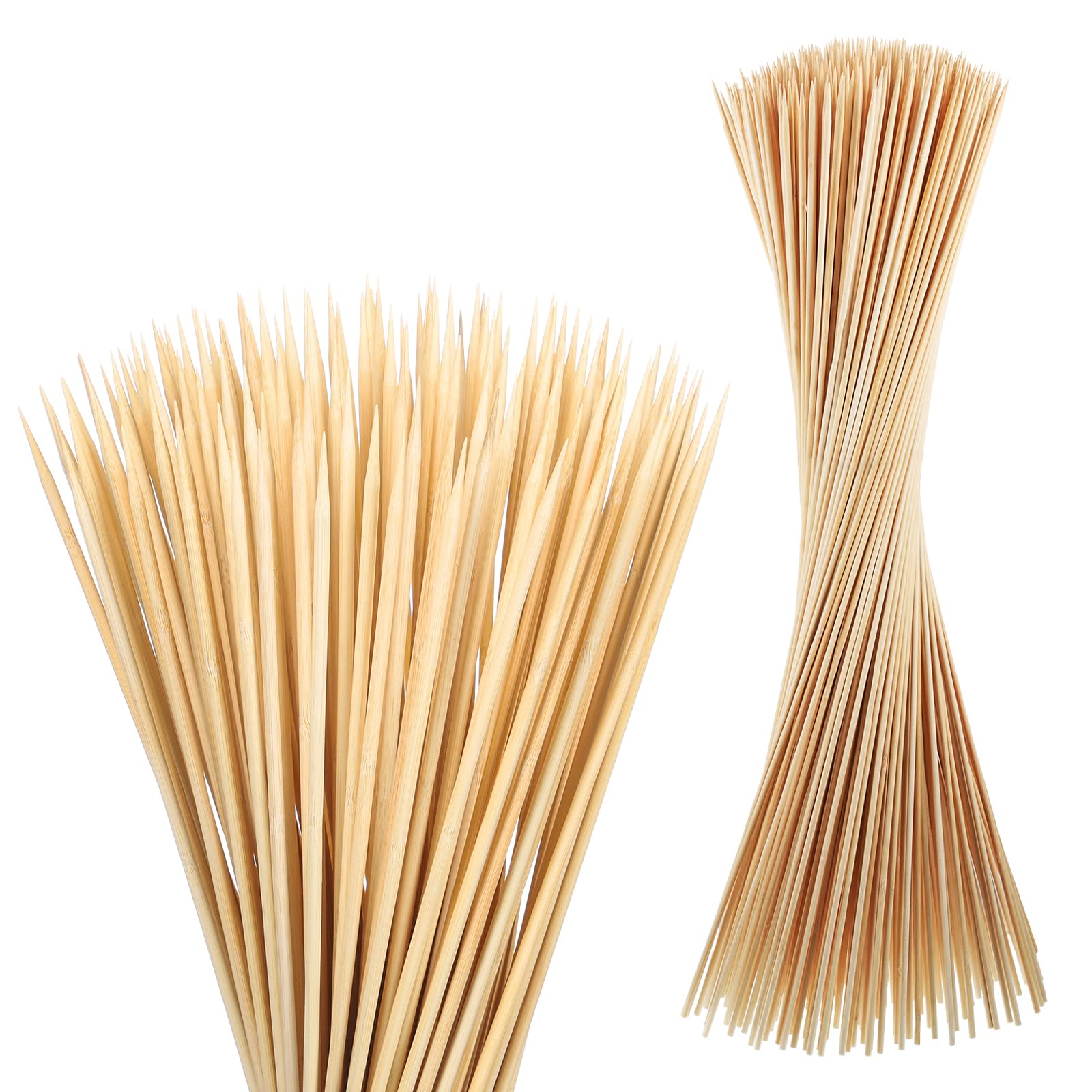 300PCS Marshmallow Roasting Sticks,30 Inch Marshmallow Sticks for Fire Pit Extra Long Wooden Sticks 5mm Thick Bamboo Skewers for