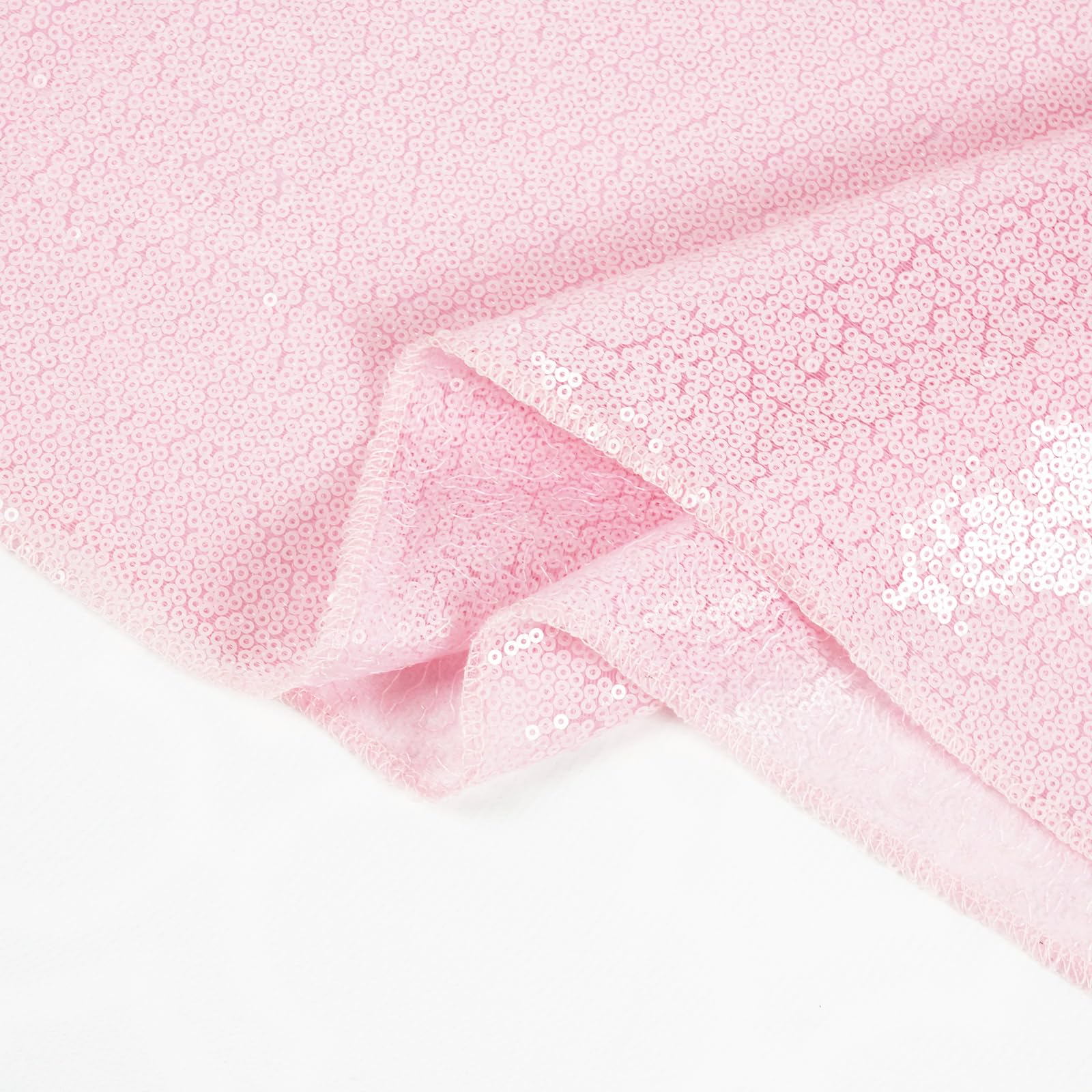 Eternal Beauty Pink Sequin Tablecloth, 60X102-Inch Rectangle Glitter Table Cloth For Birthday Party Wedding Decoration