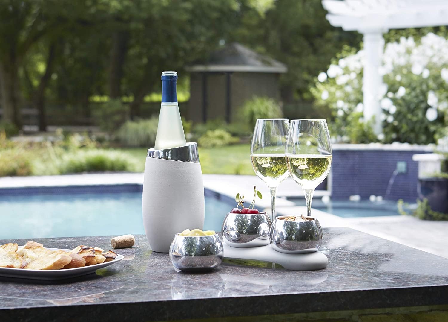 Nambe Square Accent Tray | Oven Safe Plate For Serving Food For Party Entertaining | 6-Inch Serving Tray For Steak, Appetizers,