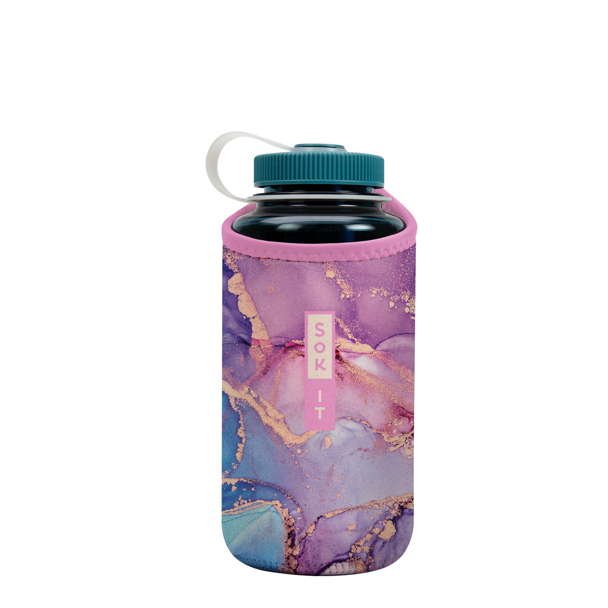 Sok It BotlSok Water Bottle Sleeve Insulated Neoprene Cover (Aurora Era, Fits 32oz Nalgene)