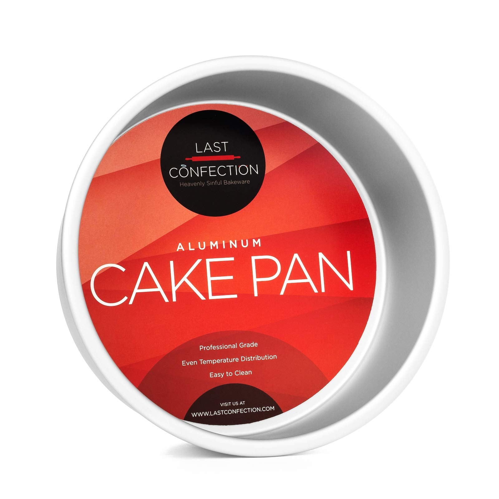 Last Confection 7'' X 3'' Aluminum Round Cake Pan - Professional Bakeware