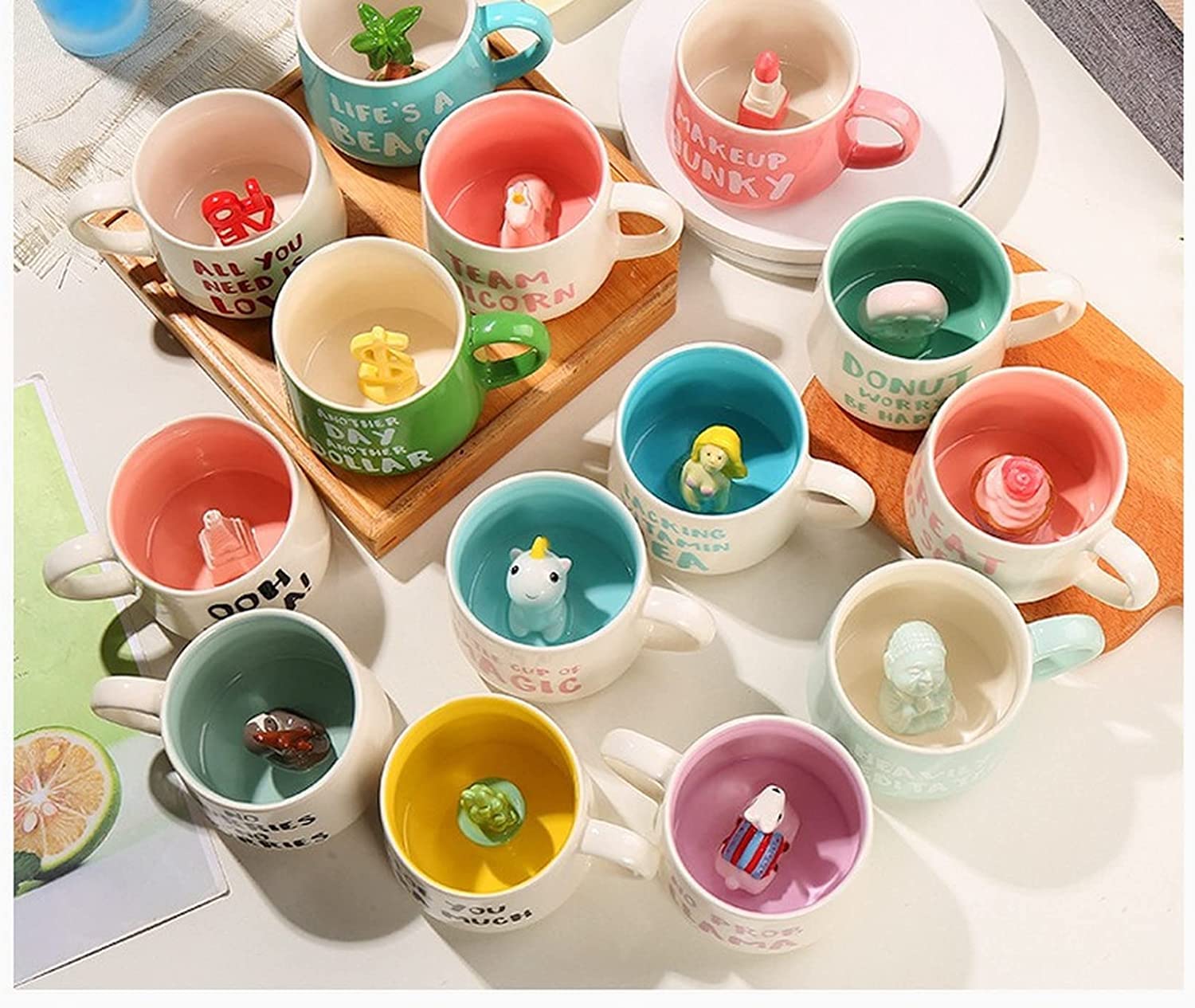 Arawat Sloth Mug Gift Funny Coffee Mug 3D Animal Sloth Mug Ceramic 350 Ml Tea Mug With Spoon & Coaster Coffee Mug Cute Coffee Mu