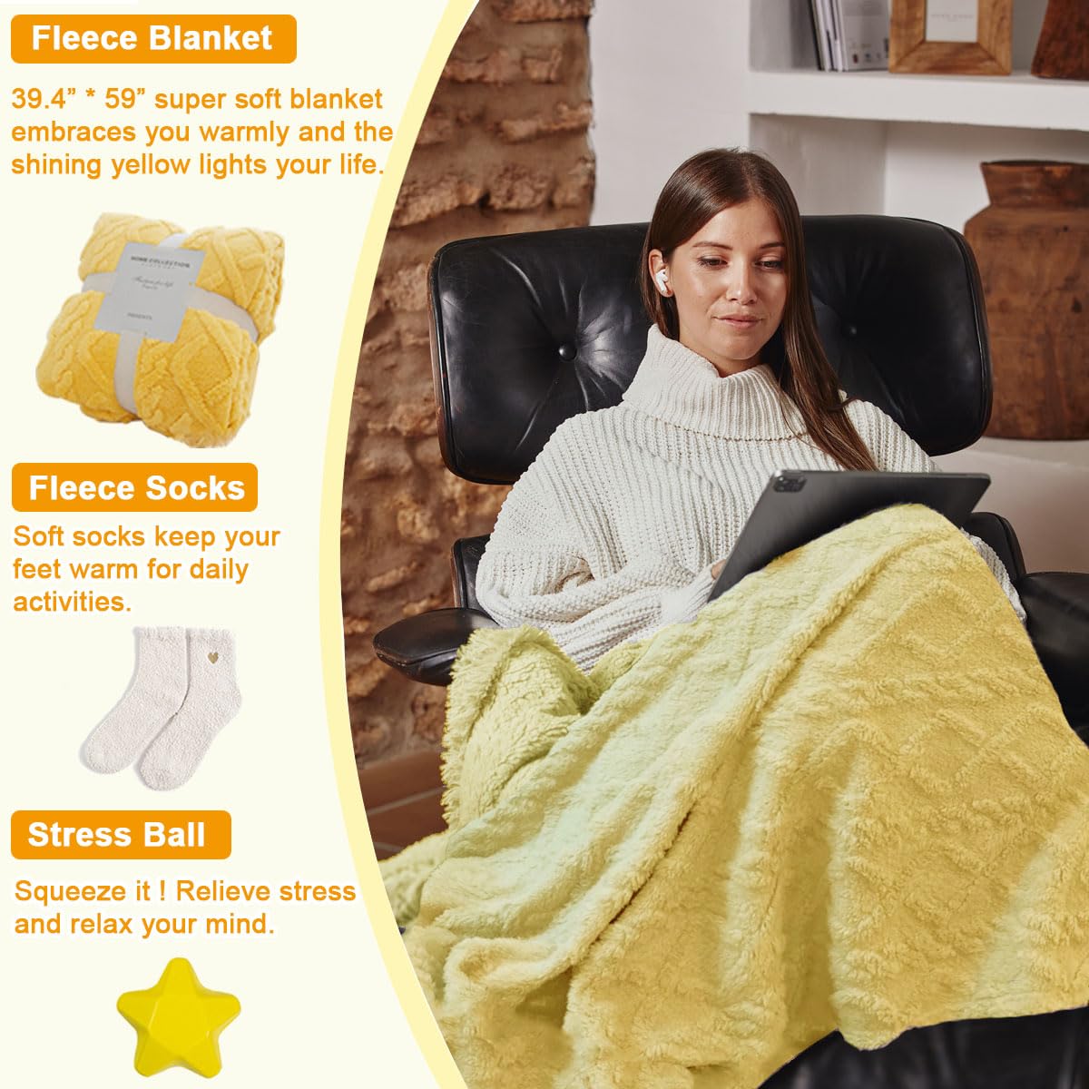 Get Well Soon Gifts for Women, 14PCS Get Well Soon Gift Basket After Surgery, Care Package for Women, Thinking of You Gifts, Sym
