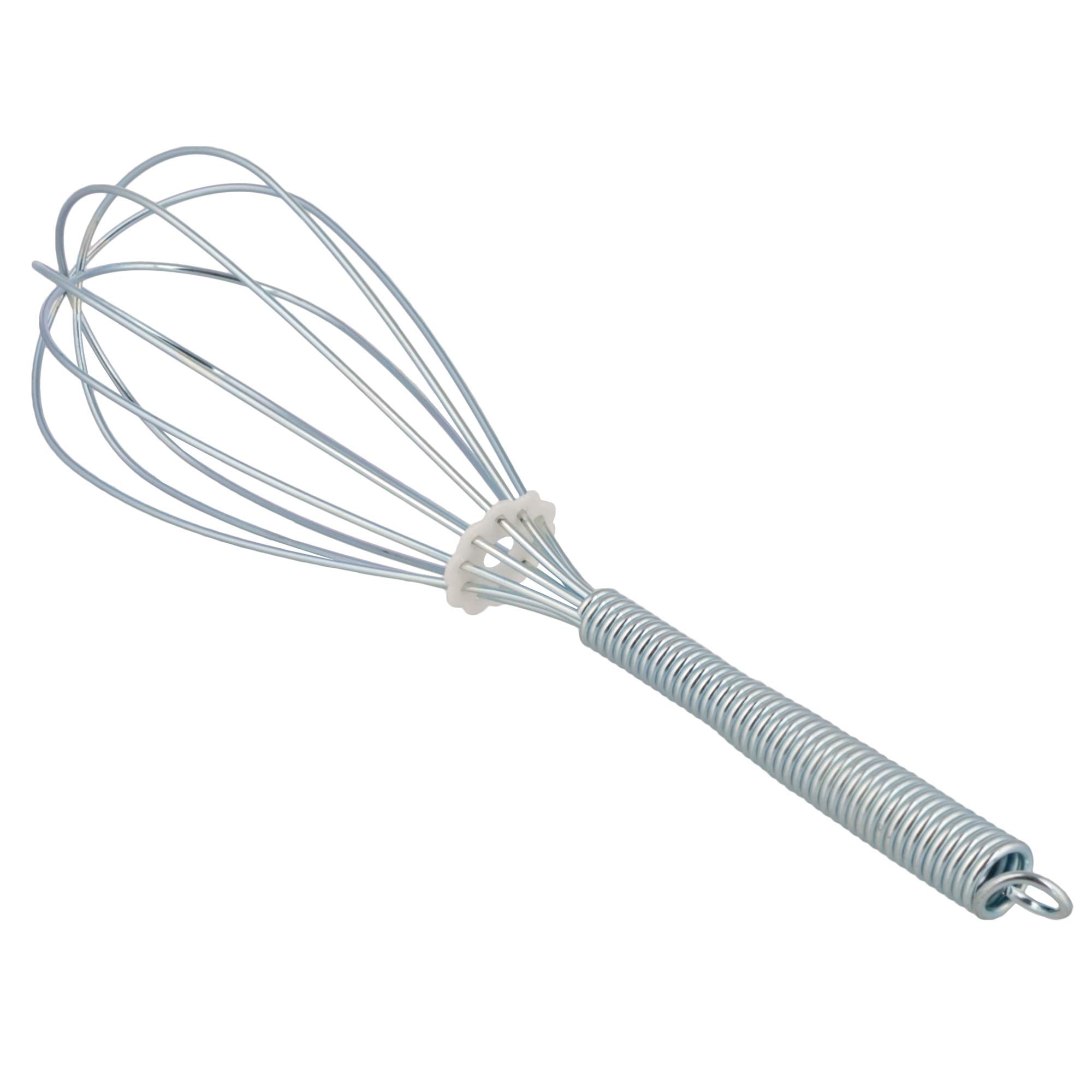 Stainless Wire Egg Whisk - Heavy Duty Handled - Ergonomic Steel Whisks - Beater Coil Whipper - Long Whisker