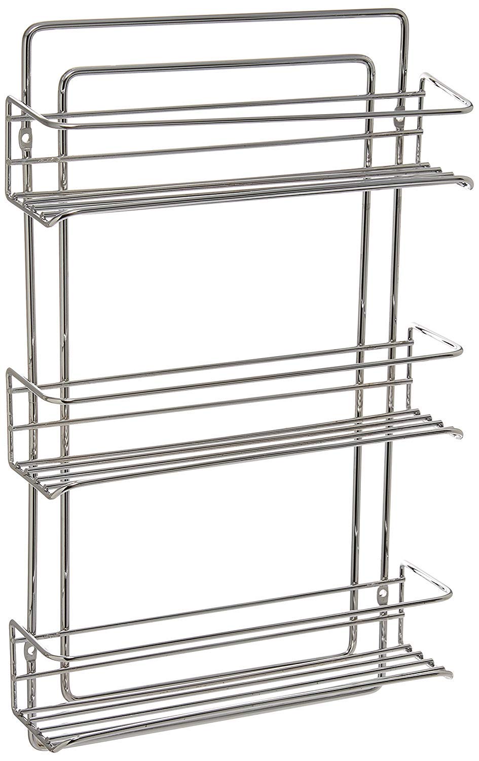 Indian Decor 31300 Kitchen Organizer, Kitchen Storage Ideas, Spice Rack, Chrome