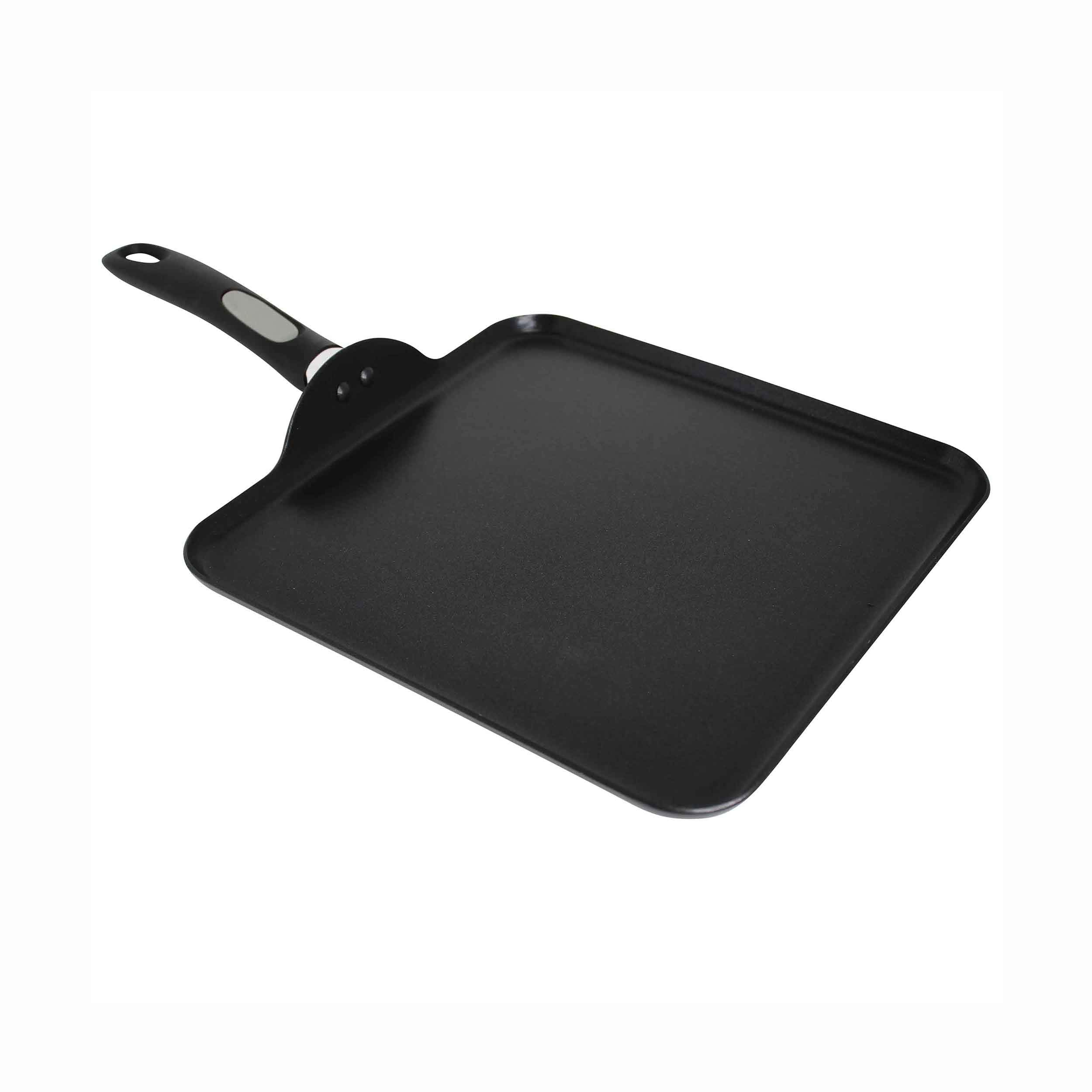 Mirro A79713 Get A Grip Aluminum Nonstick Griddle Cookware, 11-Inch, Black