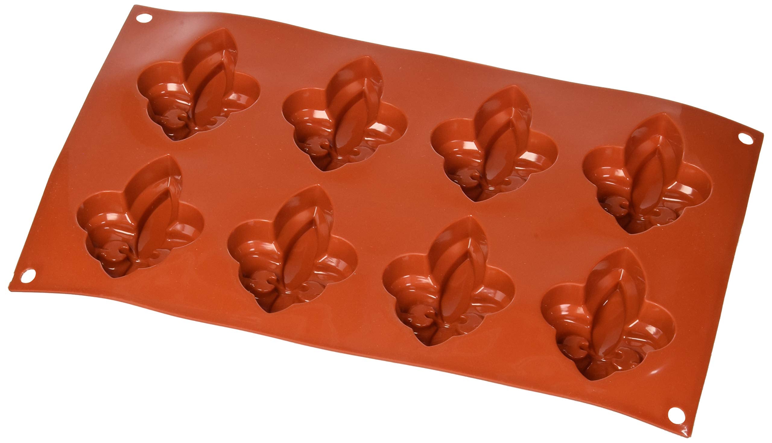 Silicone Fleur De Lis, 8 Cavities