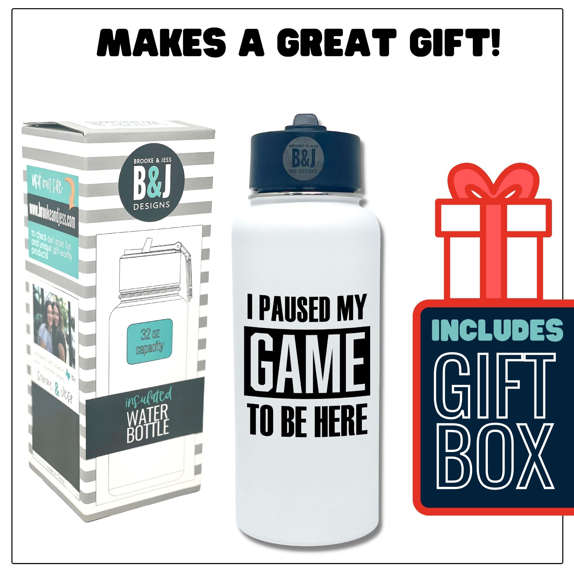 Funny Gifts For Teenage Boys, Girls - Cool Funny Bruh Water Bottle Tumbler - For Teenager, Tween, Boyfriend, College Guys, Prete