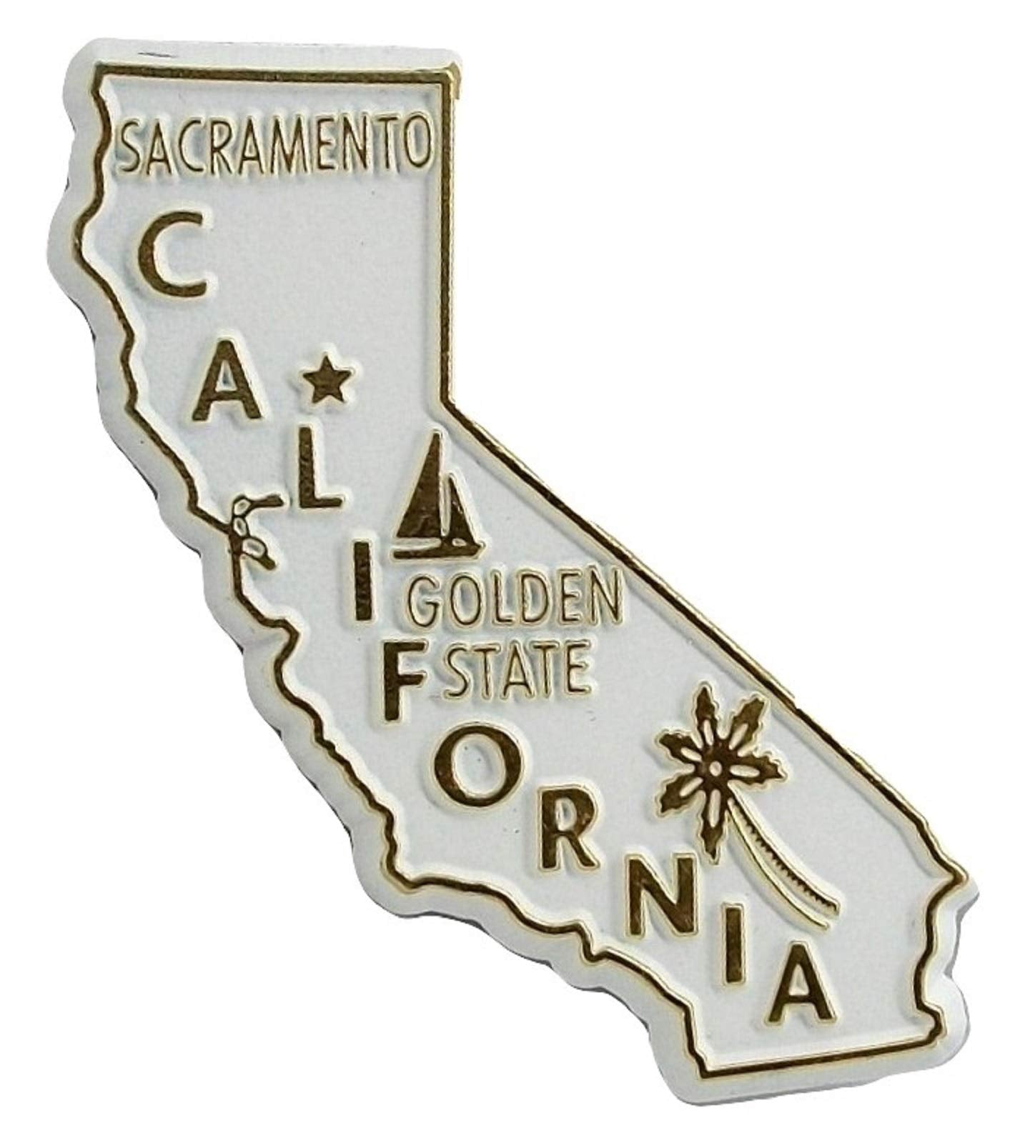 California The Golden State United States Fridge Magnet