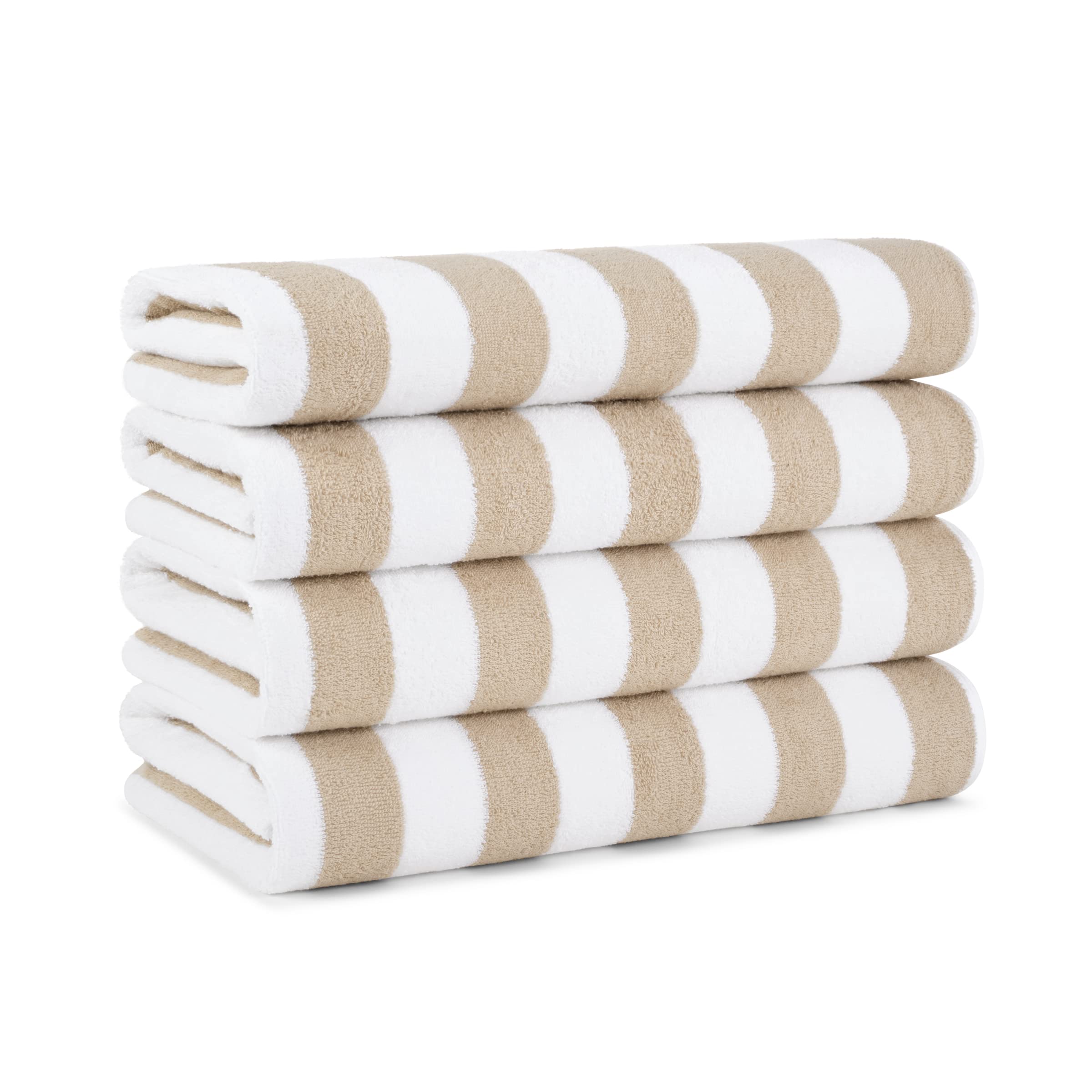 Arkwright Oversized California Beach Towels - (Pack Of 4) Absorbent, Quick Drying, Ringspun Cotton Pool Towel, Perfect For Hotel