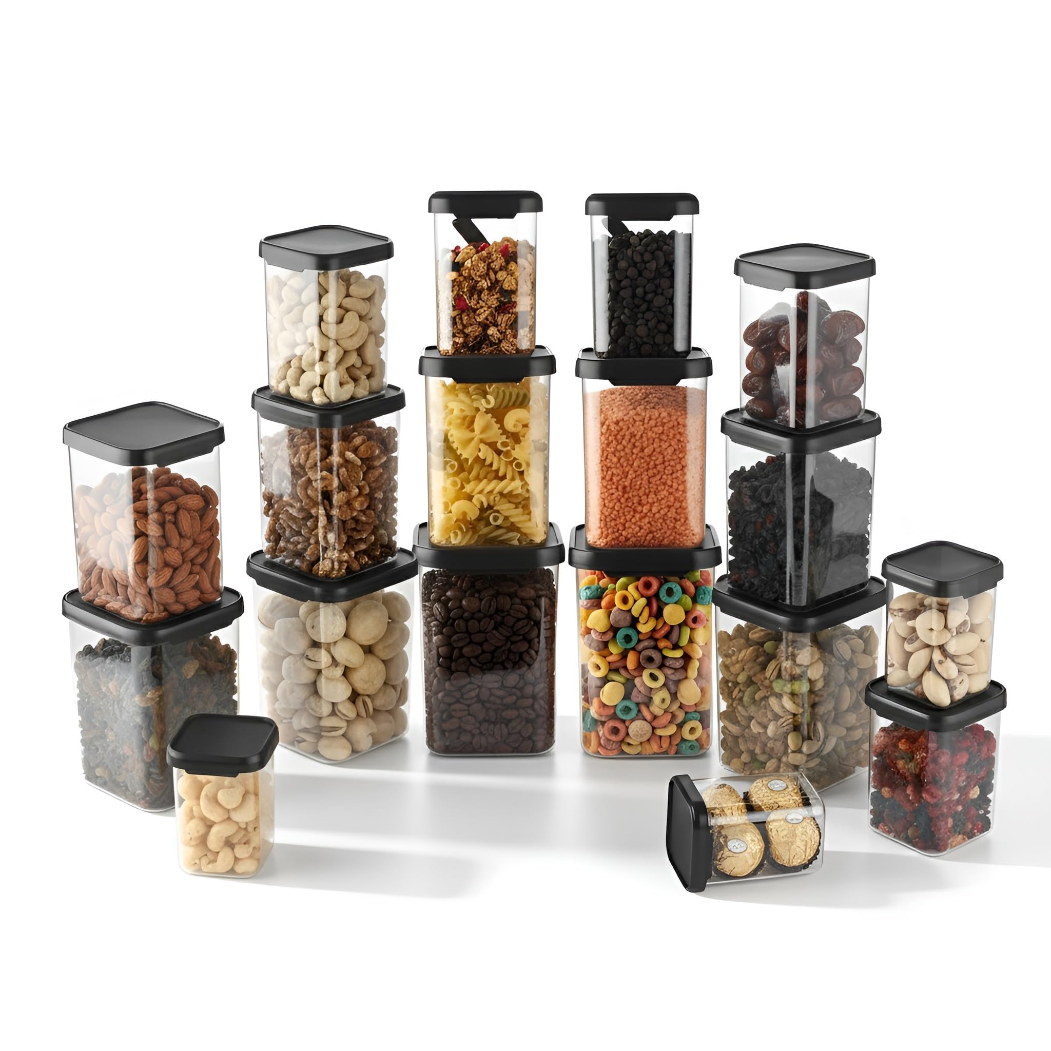 Aquaware Plastic Airtight Containers Set For Kitchen Storage And Containers Box For Pantry Organization And Container (350Ml+650