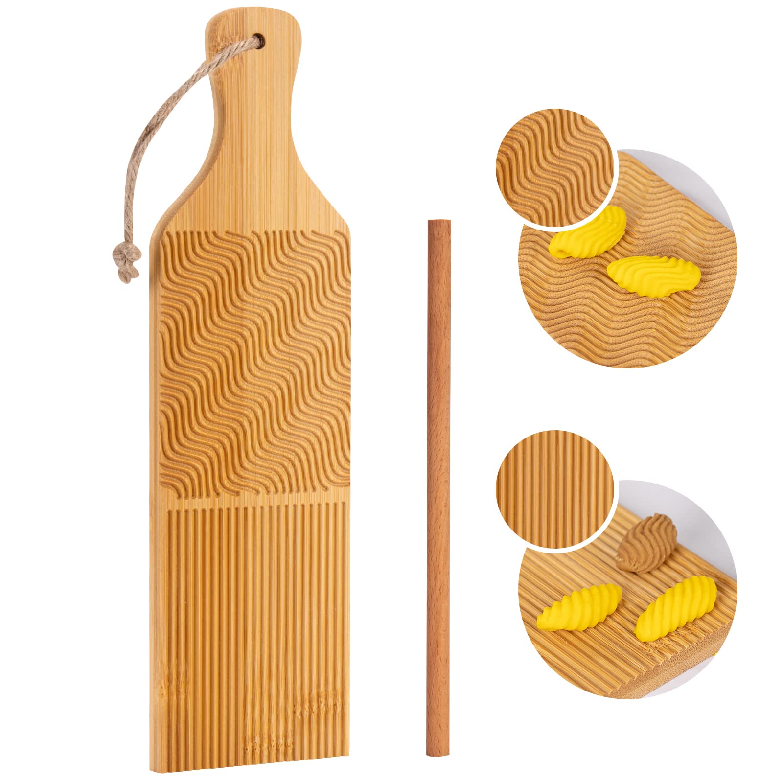 Gnocchi Board Hand Crafted Gnocchi Paddle With Garganelli Stick Maveite Cavatelli Pasta Maker Pasta Board Gnocchi Ridges Roller