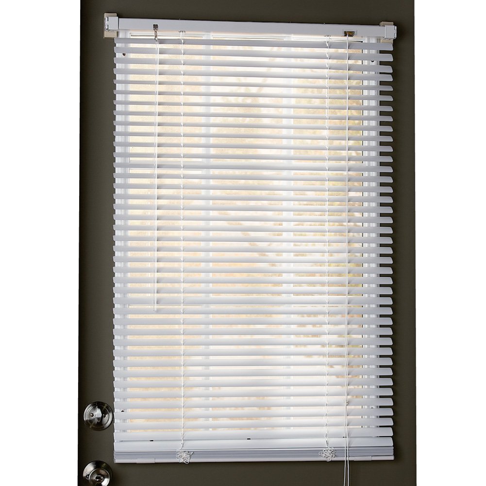 Collections Etc Easy Install Magnetic Blinds, 1 Mini Quick Snap on/Snap Off, for Steel Metal Door Windows, White, 25 X 40, White