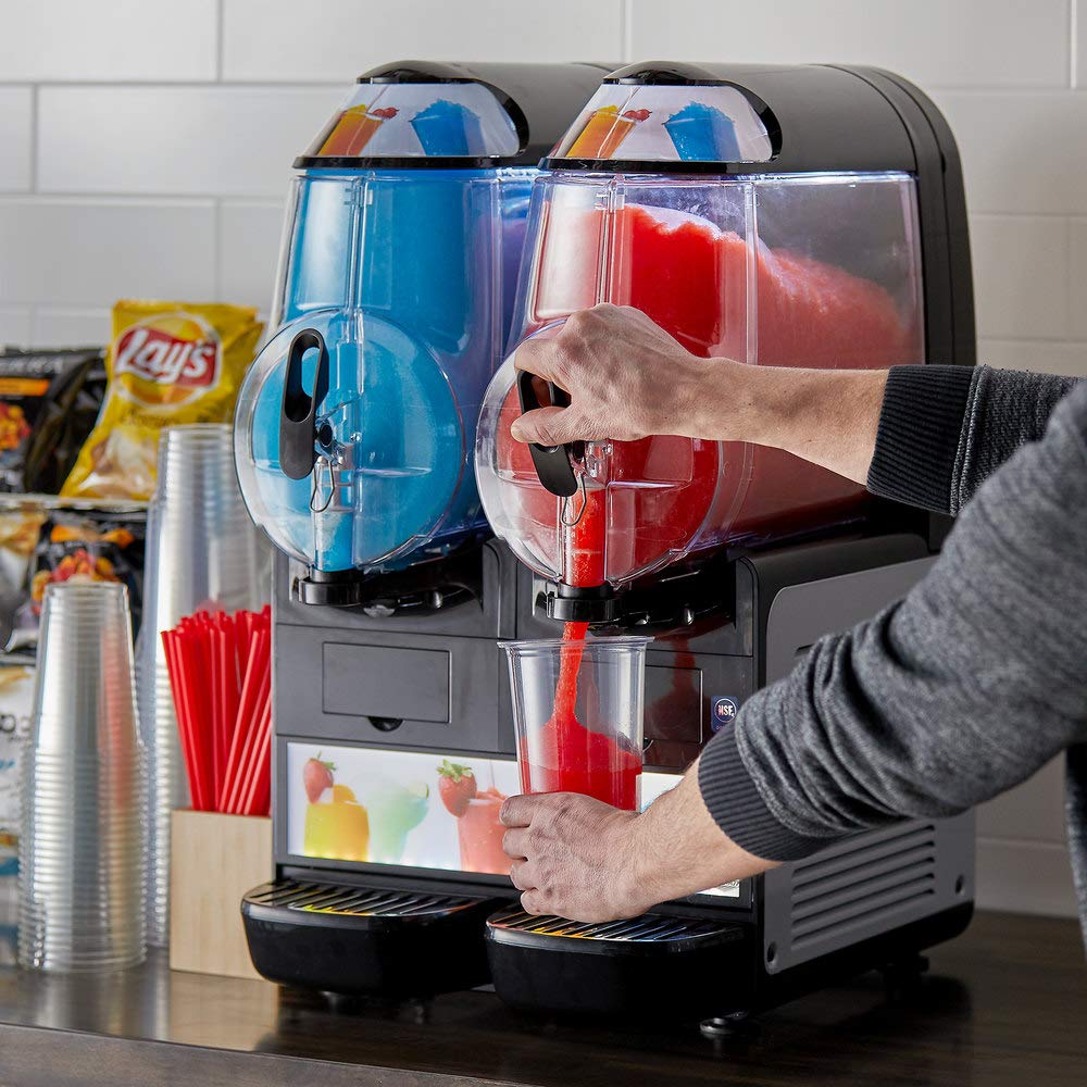 Vollrath VCBF128-37 Double 2.6 Gallon Frozen-Beverage Dispenser | Pourover Slushy Granita Machine with Auto-Fill Compatibility f