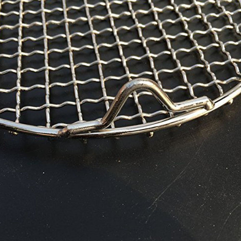 Fivebop Round Cooling Rack Stainless Steel Cross Wire Barbecue Grill Net Racks With 3 Legs For Cooking Baking Steaming (11 Inche