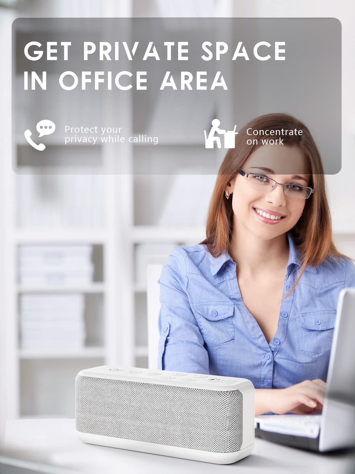 Portable White Noise Machine For Adults Kids With 42 Soothing Sounds, Rechargeable Travel Sound Machine, Rain & Ocean Sounds, Au