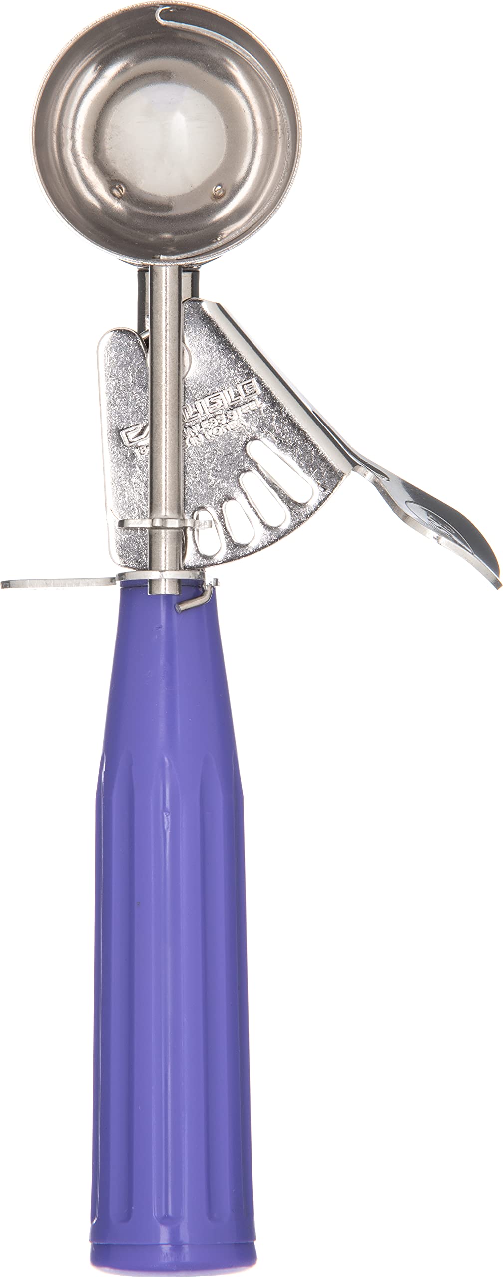 Carlisle FoodService Products 60300-40 Stainless Steel Portion Control Disher Scoop  0.9 oz  Orchid (Pack of 12)