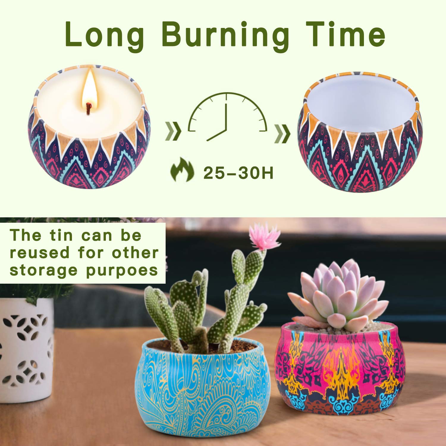 Aromatherapy Candle Comes with Rich fragrances and Beautiful Package.They are Appropriate for Any Holiday or Special Event,Such