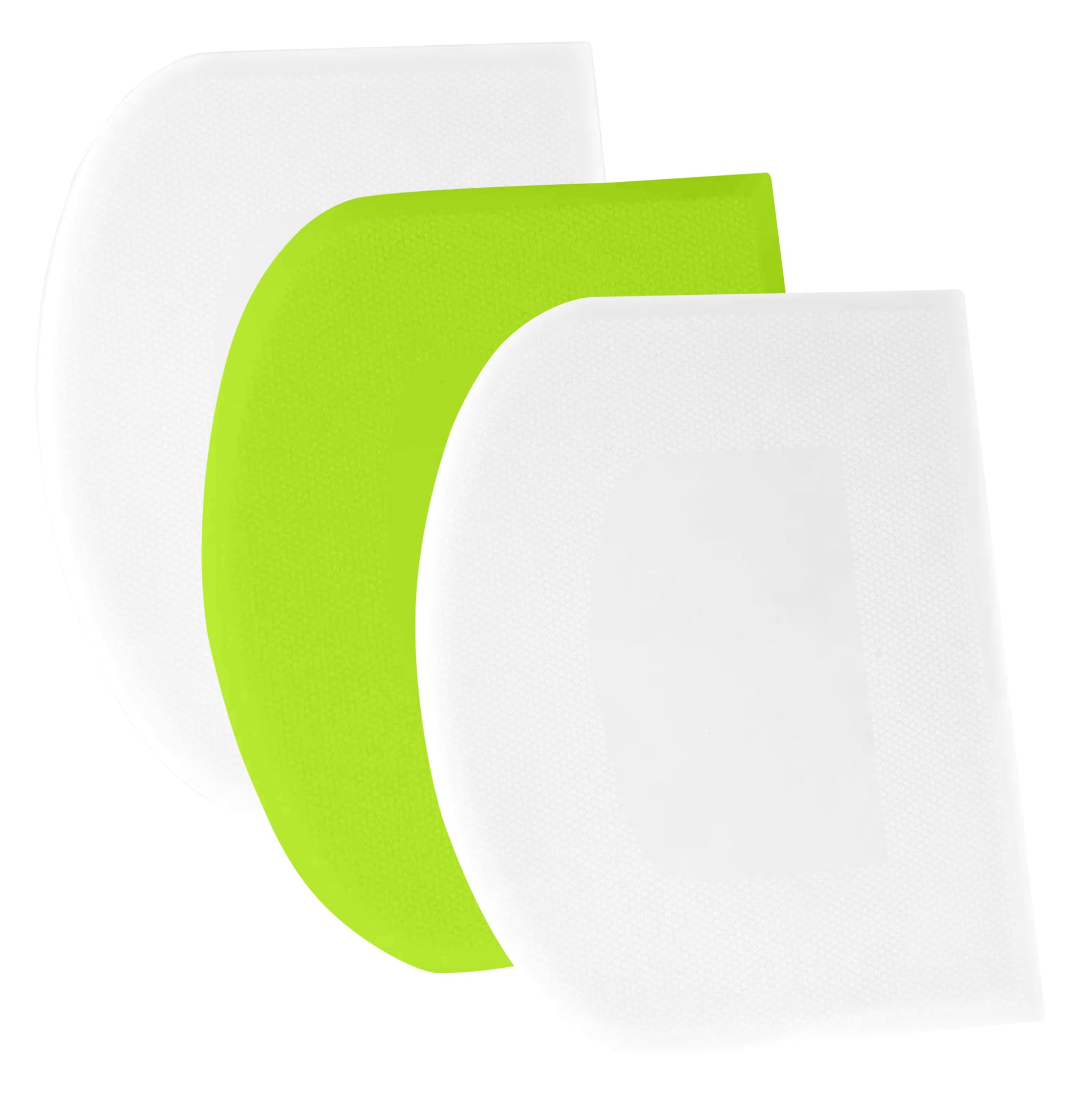 SURDOCA Dough Scraper Bench Scraper - 3P 9.5x6.1 Plastic Flexible Bowl Scraper, Sharp Edge & Angles Cake Scraper. Non-Slip Bakew