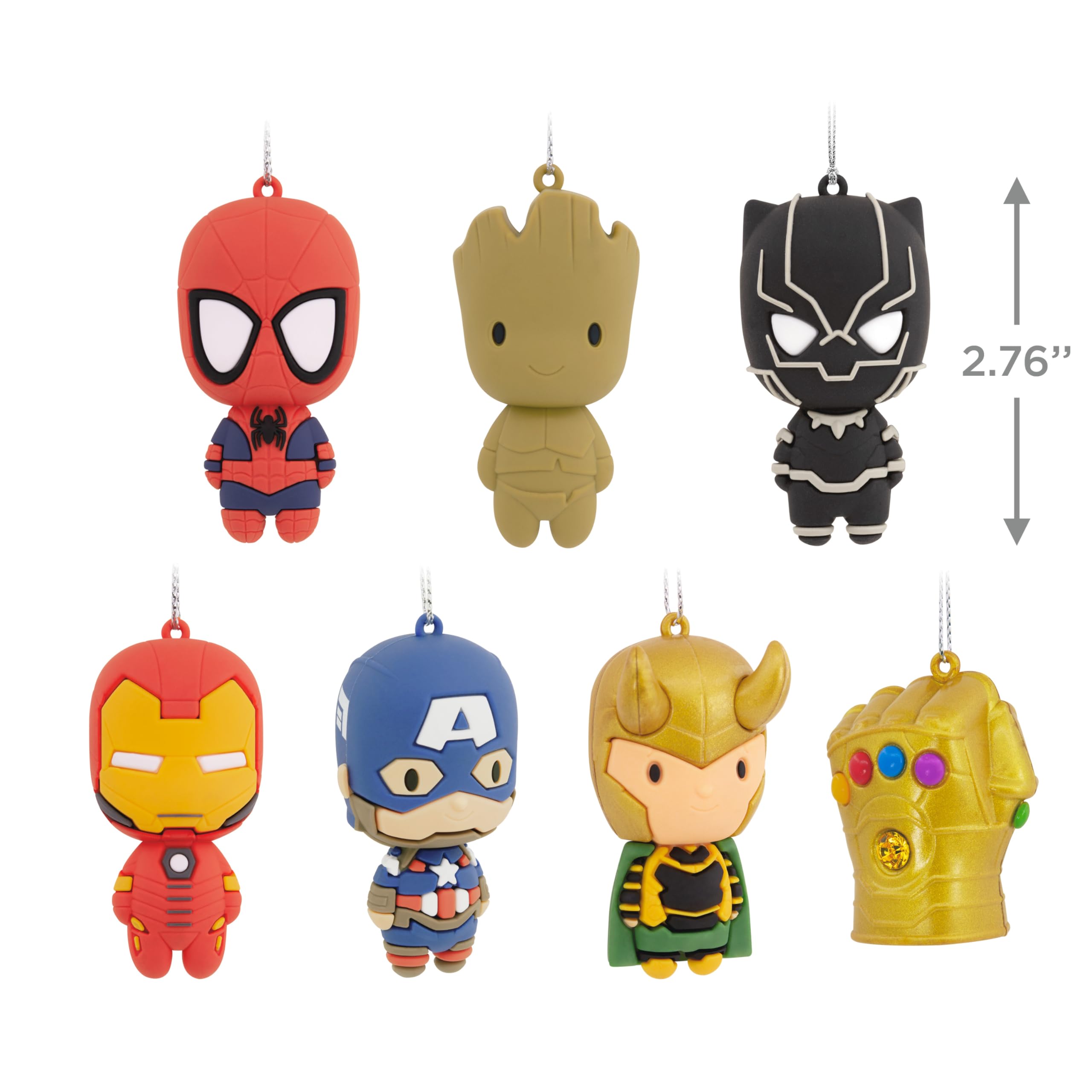 Hallmark Marvel Super Heroes Mystery Christmas Ornaments, Set of 2