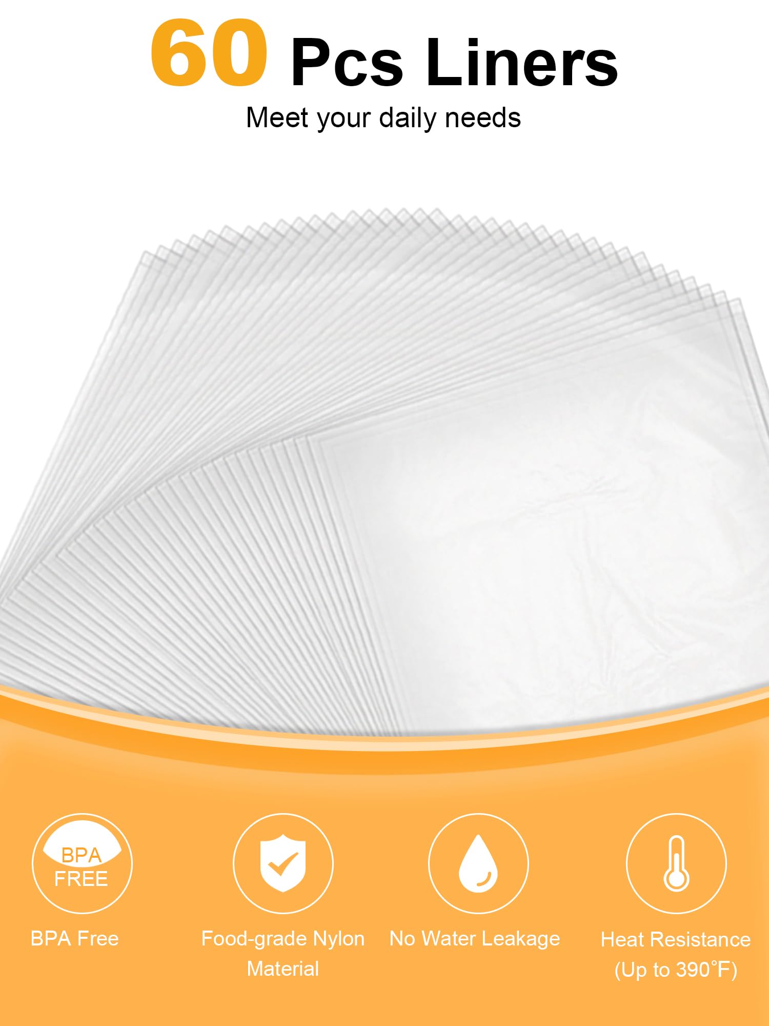 Smartake Slow Cooker Liners, Crock Pot Liners 14''X 22'' Crockpot Liners Disposable Oval Large, Crockpot Bags Liners Extra Large