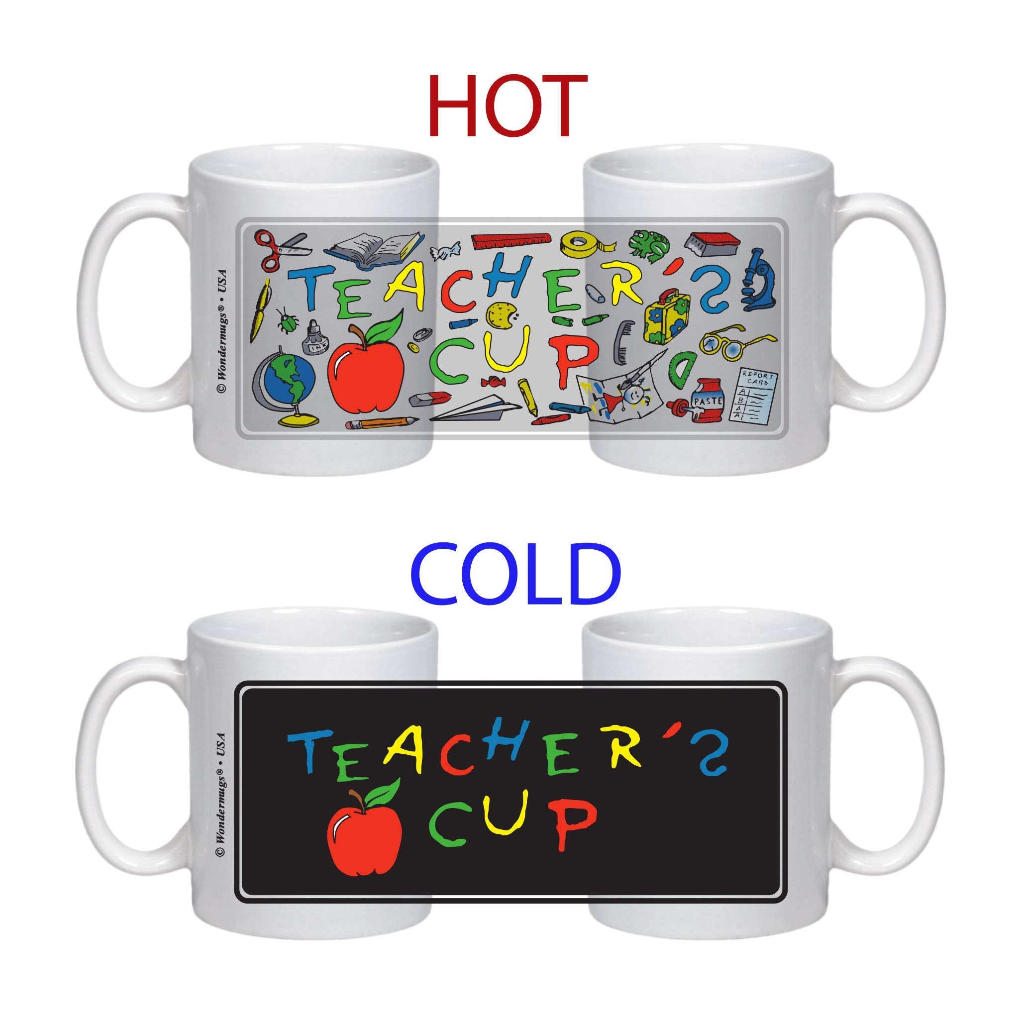 Teachers Magic Mug - Color Changing Mug - Coffee Mug - Teacher Gift Educator Gift - 11Oz Size