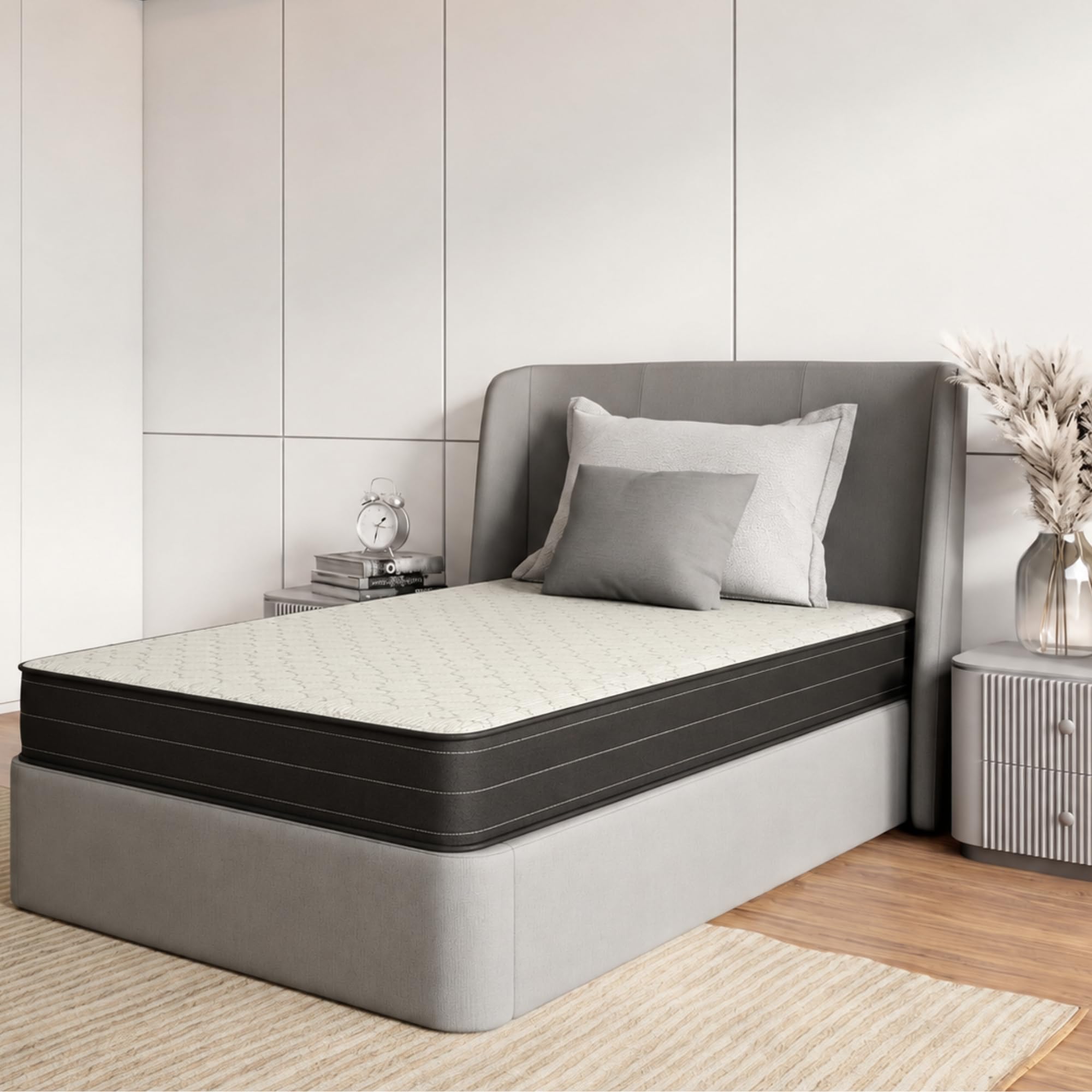 Interio by Godrej Restomagic Dual Comfort Mattress | 5Years Warranty | Single Bed, 8Inch Mattress (72 x 30 x 8 Inches, PU Foam