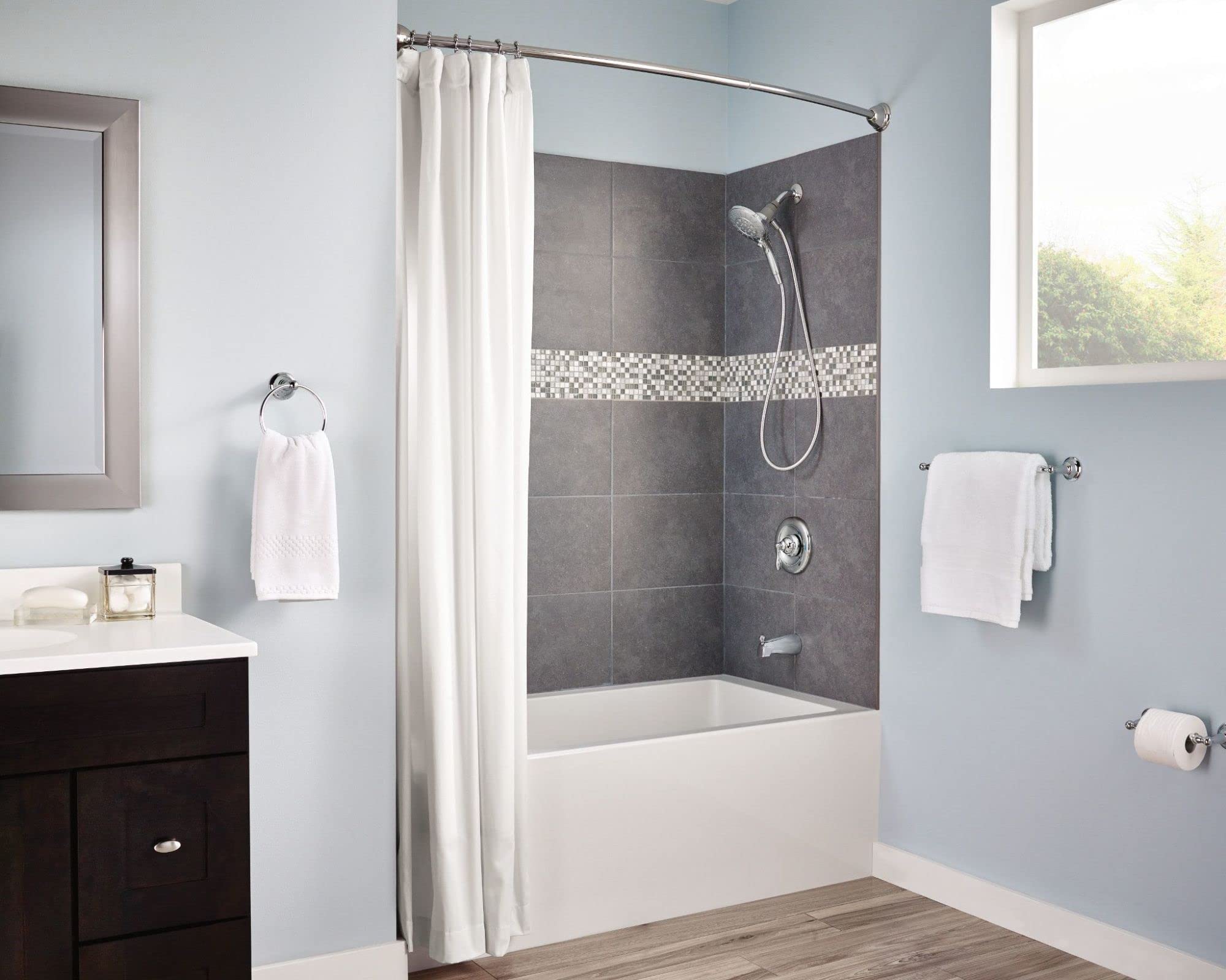 Moen Dn6886Ch Sage Inspirations Towel Ring, Chrome