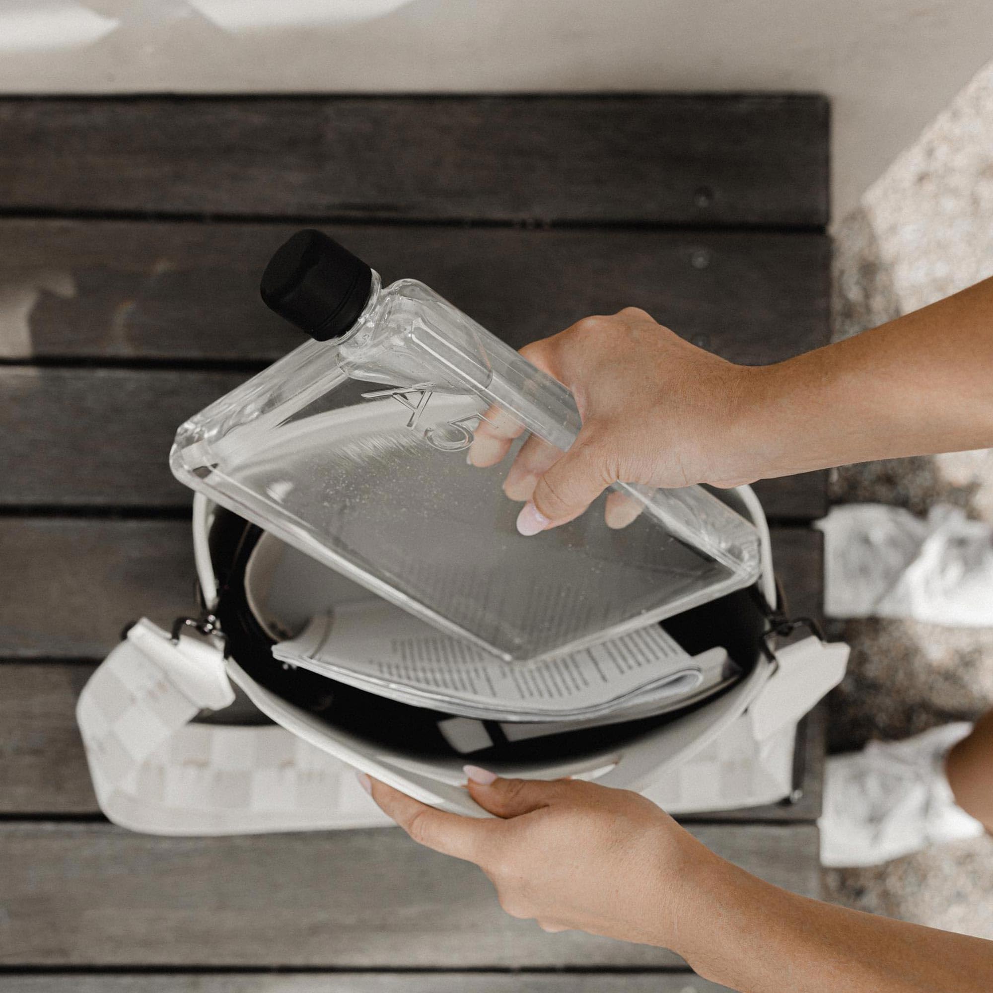 memobottle A5 The Flat Water Bottle That fits in Your Bag  BPA Free  25oz (750ml)