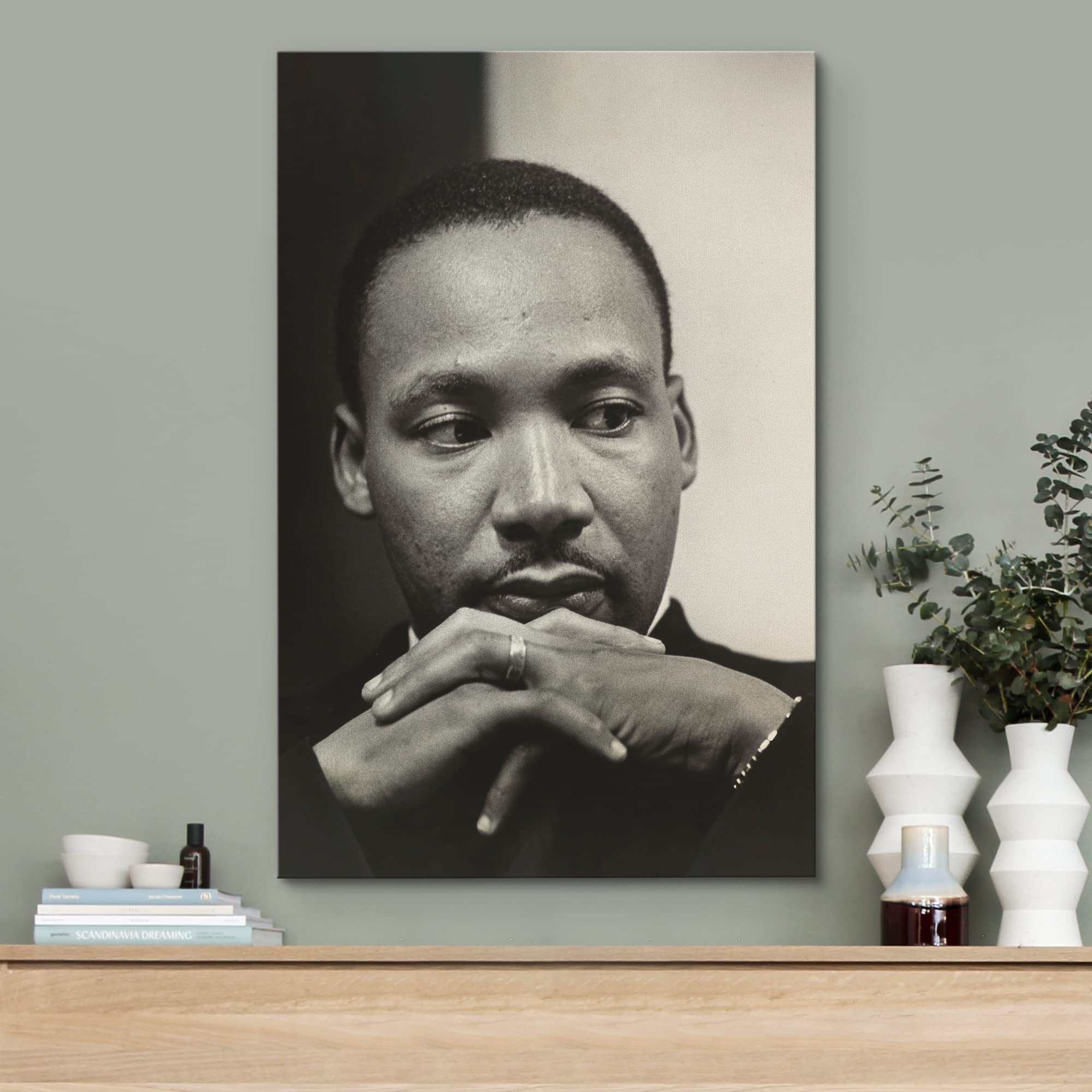 Wall26 Canvas Print Wall Art African American Civil Rights Leader Martin Luther King Historic Classic Photography Realism Tradit