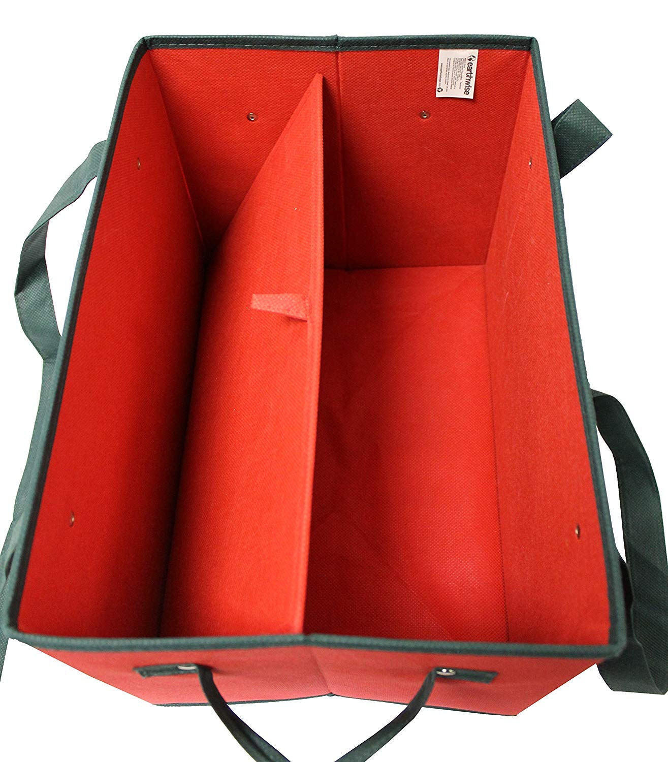 Earthwise Deluxe Collapsible Grocery Bag Set of 3 - Green Plaid Design, Reinforced Bottom, Perfect for Holiday Storage
