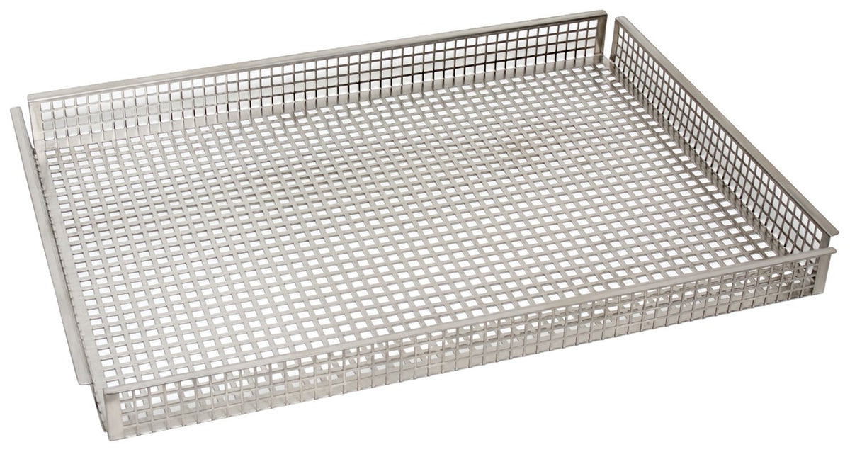 Cadco Cob-H Half-Size Oven Basket, Stainless Steel, 3.5 Lbs., For Commercial Use, Dishwasher Safe, Accessories For Crispy Foods
