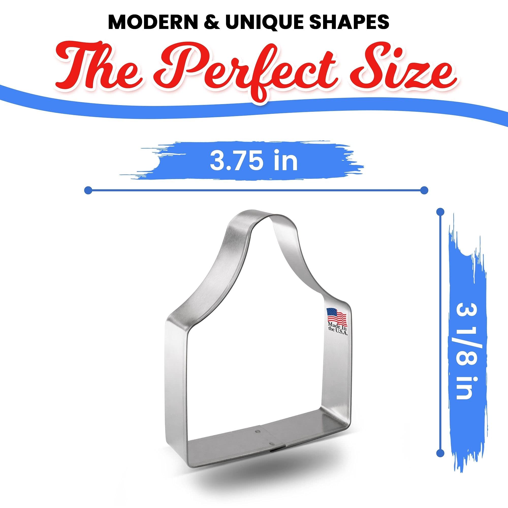 Bread Board Cookie Cutter 4 Inch - Made In The Usa - Foose Cookie Cutters Tin Plated Steel - Ear Tag Cookie Mold