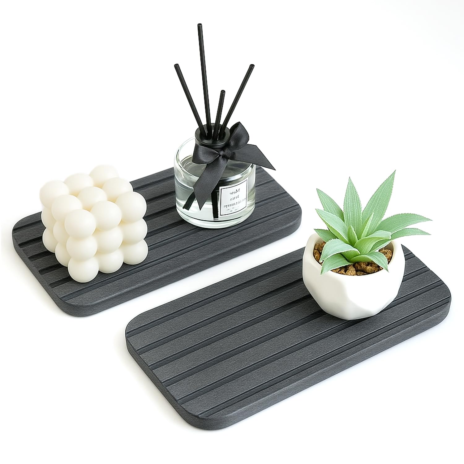 Diatomite Stone Sink Tray Drying Mat for Kitchen Sink Bathroom Counter Trays Diatomaceous Earth Dish Water Absorbing Stone Quick
