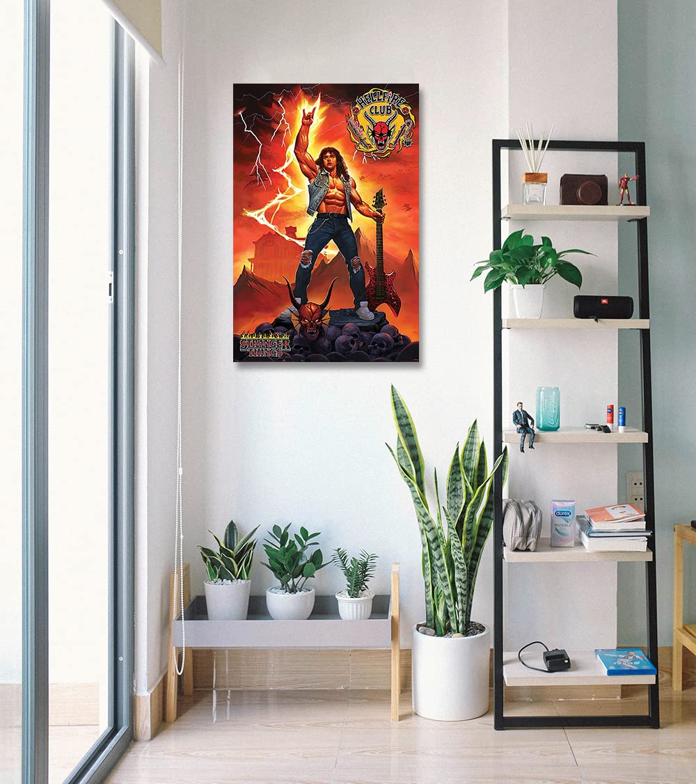 Stranger Things 4 - Tv Show Poster/Print (Hellfire Club Rock God/Eddie Munson) (Size: 24'' X 36'')