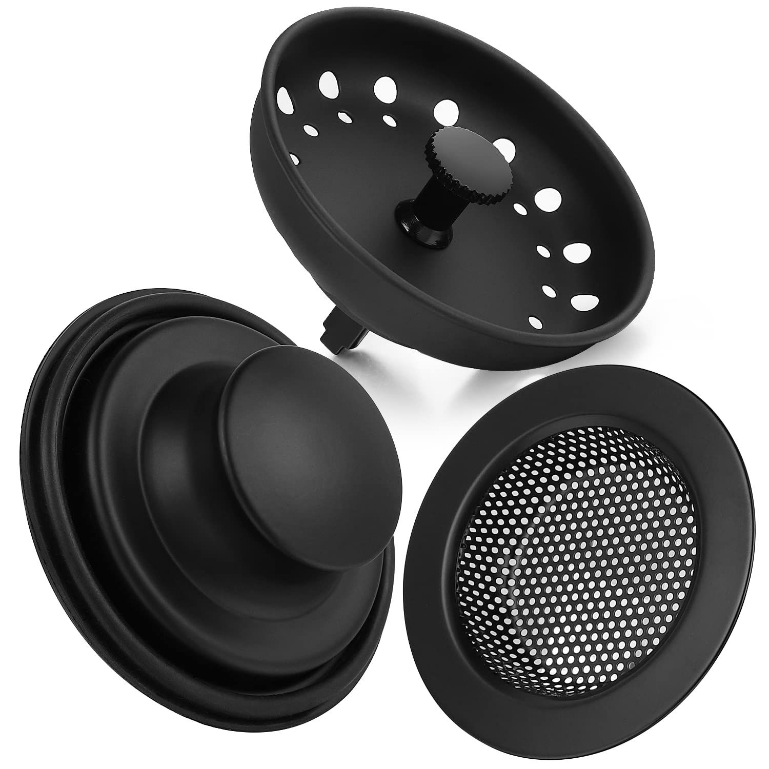 Kitchen Sink Drain Strainer 3 Pack Stainless Steel Sink Stopper, Anti-Clogging Kitchen Sink Drain Basket For Kitchen Sink Strain